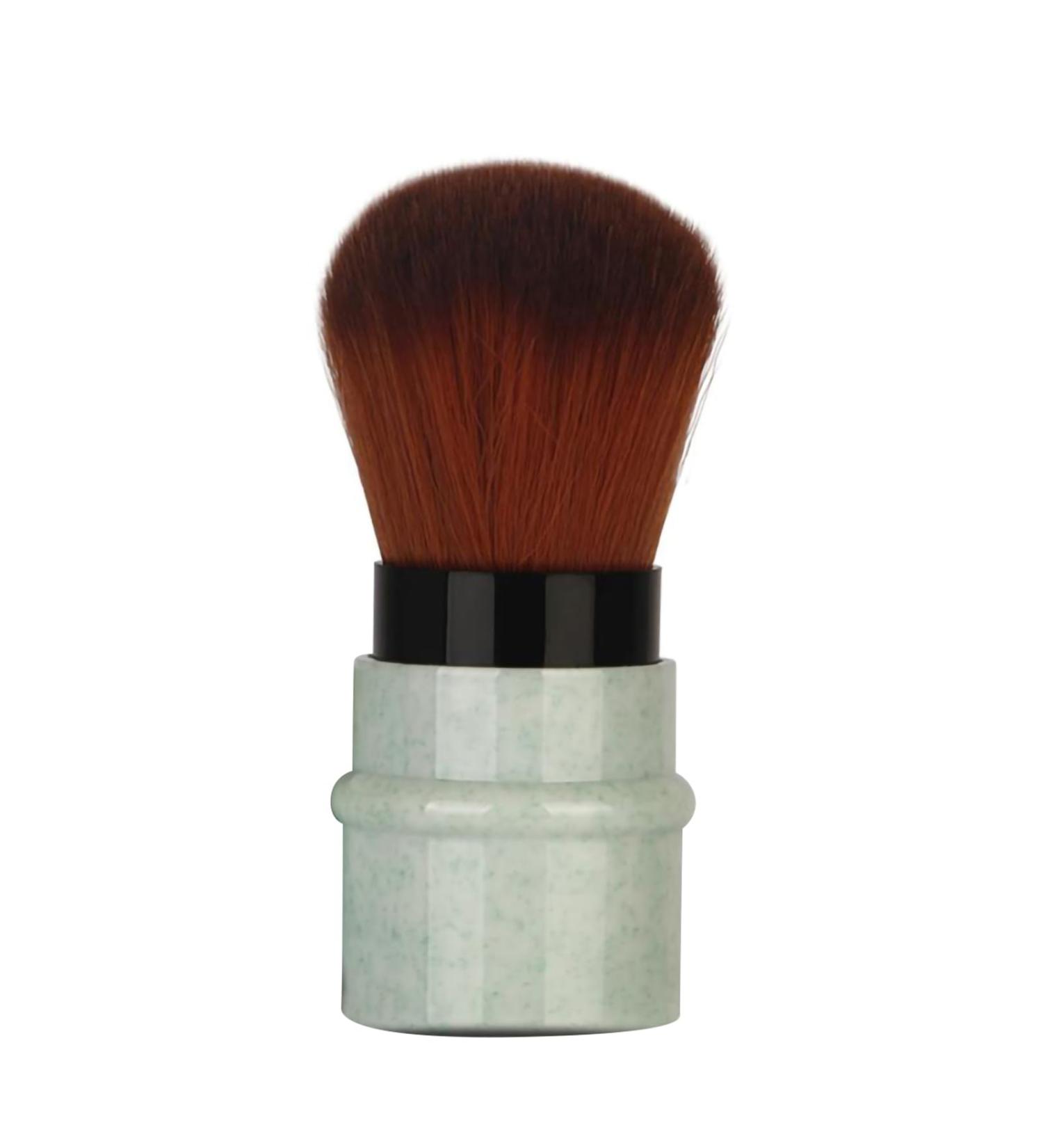 Verdant Touch Foundation Brush Marbling Makeup Foundation Brush Stretchable Handle Powder Blusher Brush for Concealer GreenShort Length - Buy Online on GoSupps.com