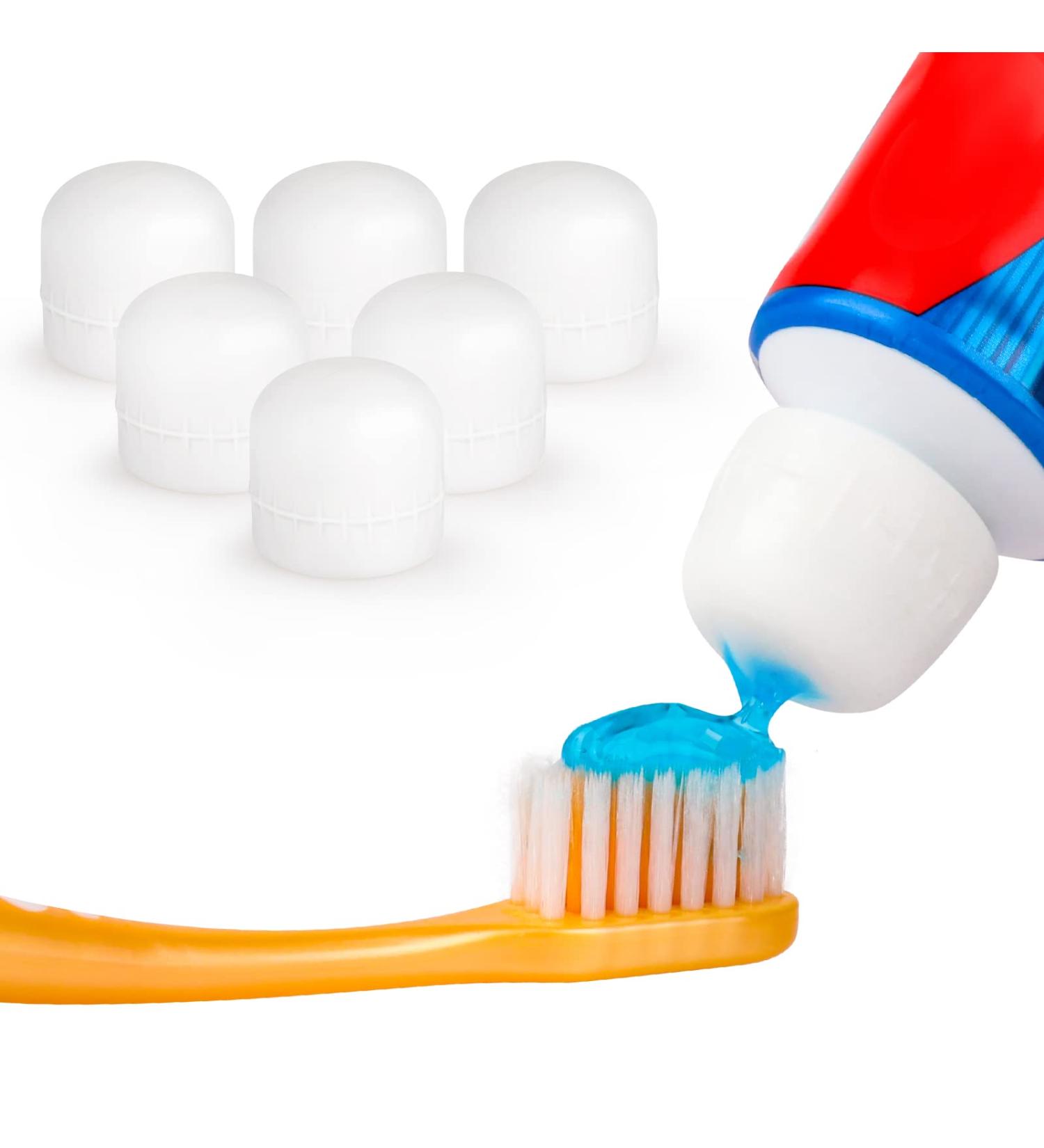 Fowecelt Self Closing Toothpaste Squeezer Dispenser - 6 Pack (White) - For Kids and Adults - Buy Online on GoSupps.com