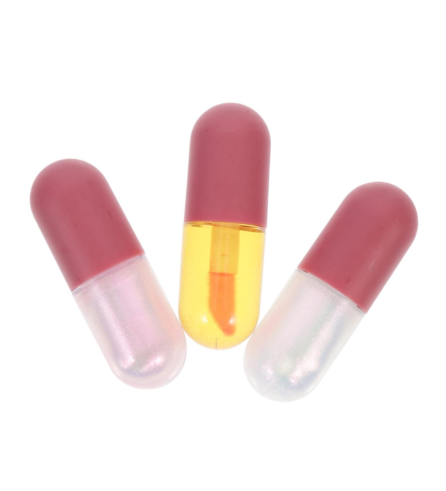HAKIDZEL 3pcs Nourishing Lip Care Oils Moisturizing Lip Plumper for Soft Hydrated Shimmering Changing Oil for Dry Chapped - Buy Online on GoSupps.com