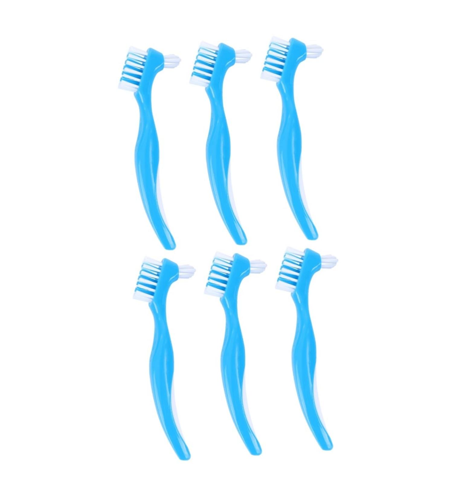 Gatuida 6-Piece Portable Toothbrush Set for Artificial Teeth Care | Prosthesis Brush & Denture Care Tools - Buy Online on GoSupps.com