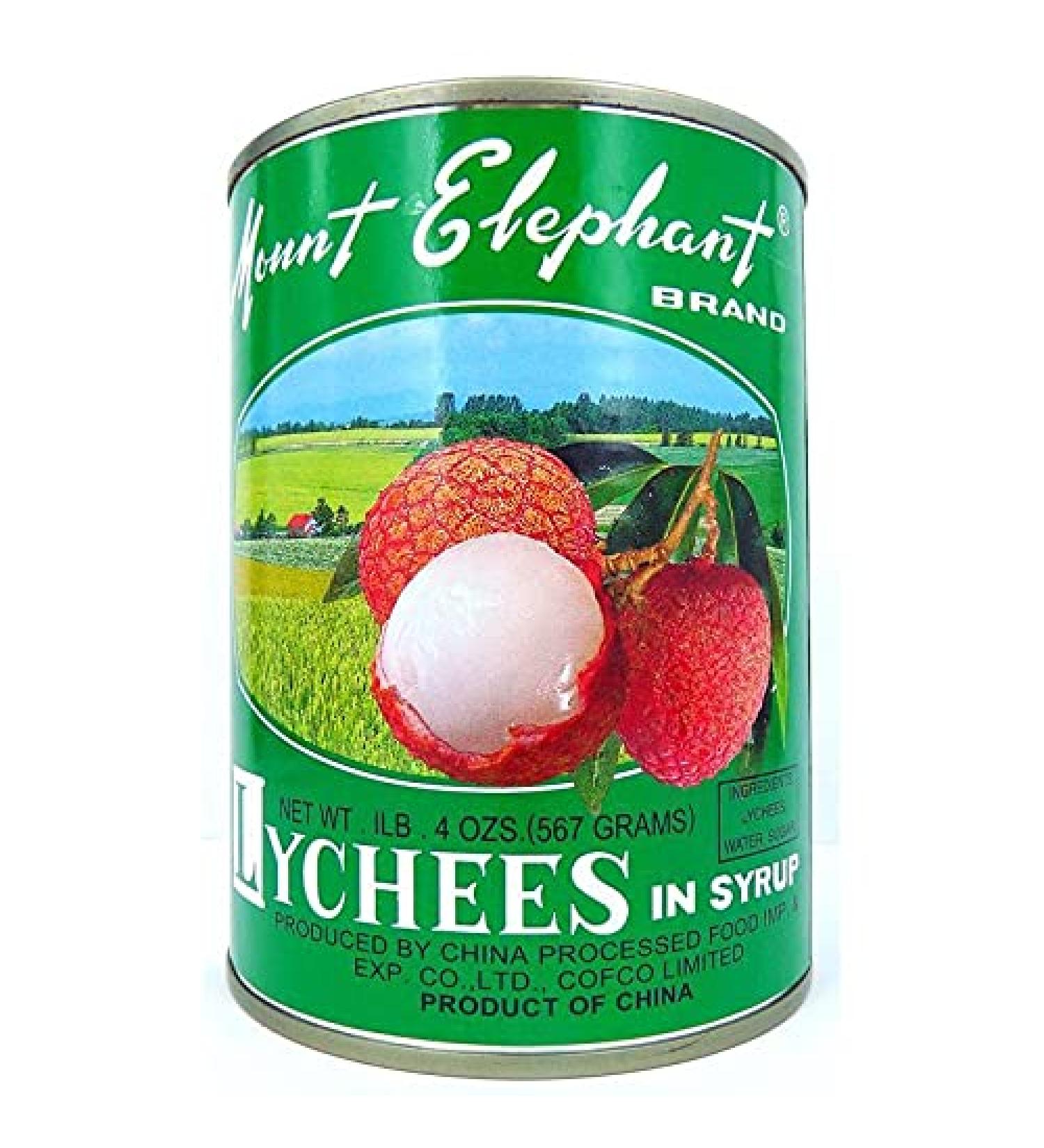 MOUNT ELEPHANT Lychees in Syrup 565G Pack of 4 Sold as a Lot - Buy Online on GoSupps.com