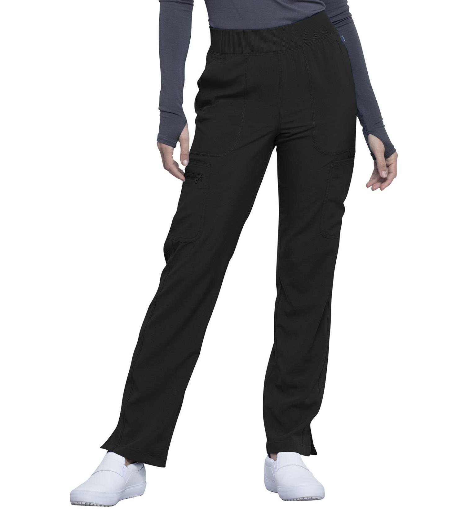 Cherokee Infinity Women's Pull-on Scrub Pants - Performance Stretch - Size Large, Black - Buy Online on GoSupps.com