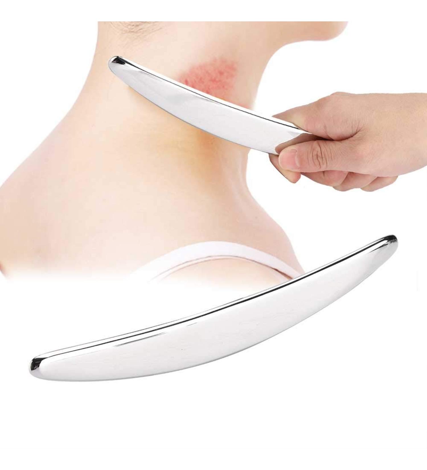 304 Stainless Steel Gua Sha Board - IASTM Tool for Physiotherapy Pain Relief & Muscle Care - Scratch Massage Device for Neck & Shoulder - Buy Online on GoSupps.com
