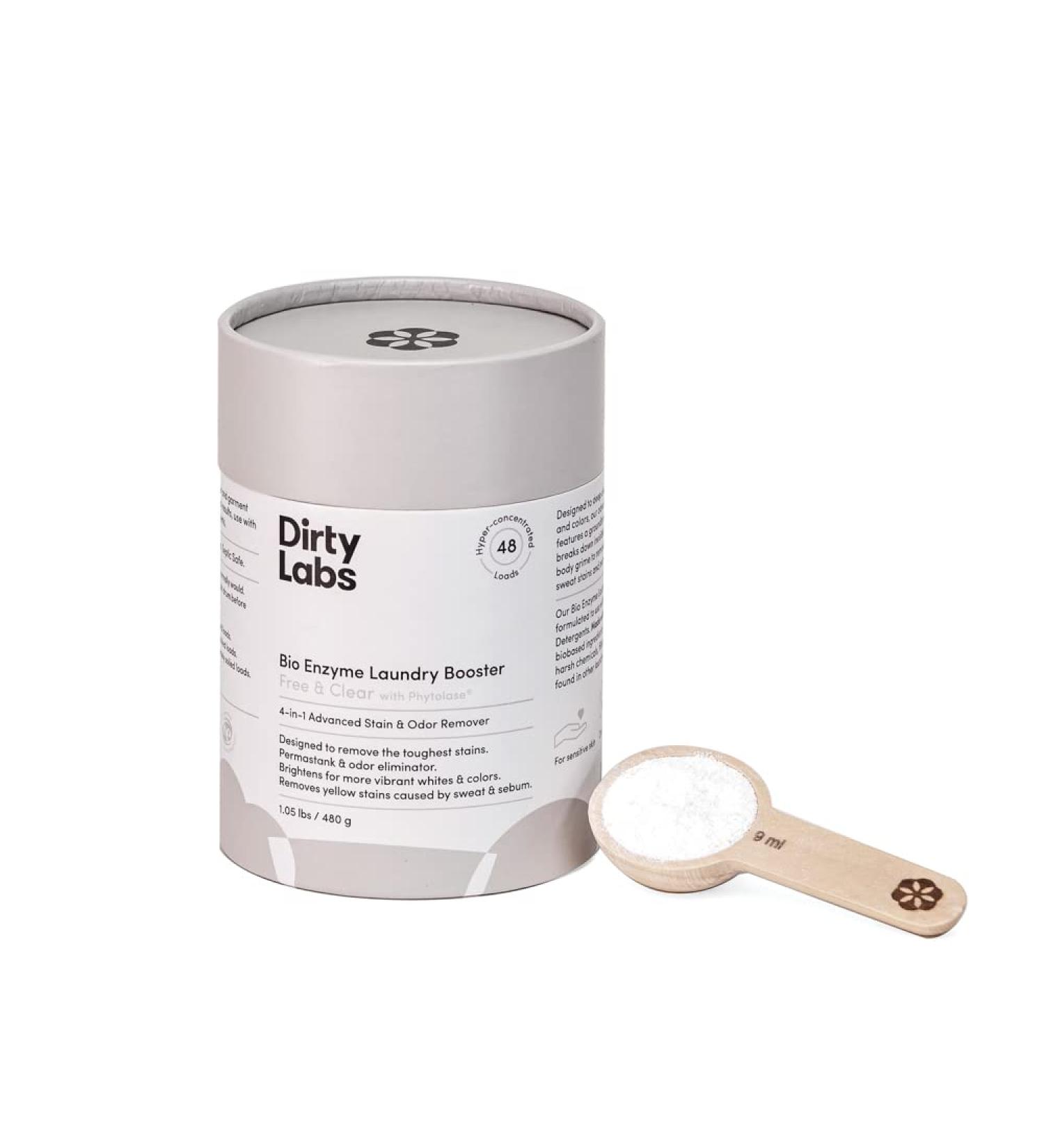 Dirty Labs Scent-Free Bio Enzyme Laundry Booster | 48 Loads (1 lb) | Nontoxic & Biodegradable | Stain & Odor Removal Boosters - Buy Online on GoSupps.com