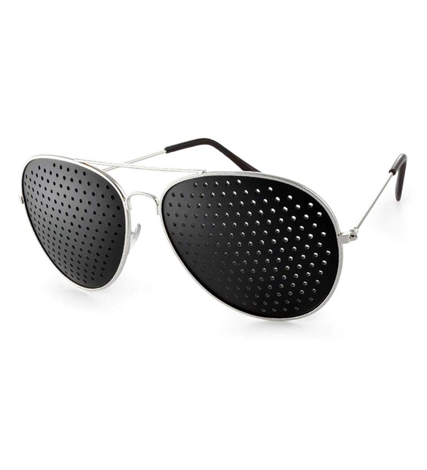 LIPIODOL pinhole glasses grid glasses eye training glasses targeted training relaxation grid glasses with foldable temples Color 1