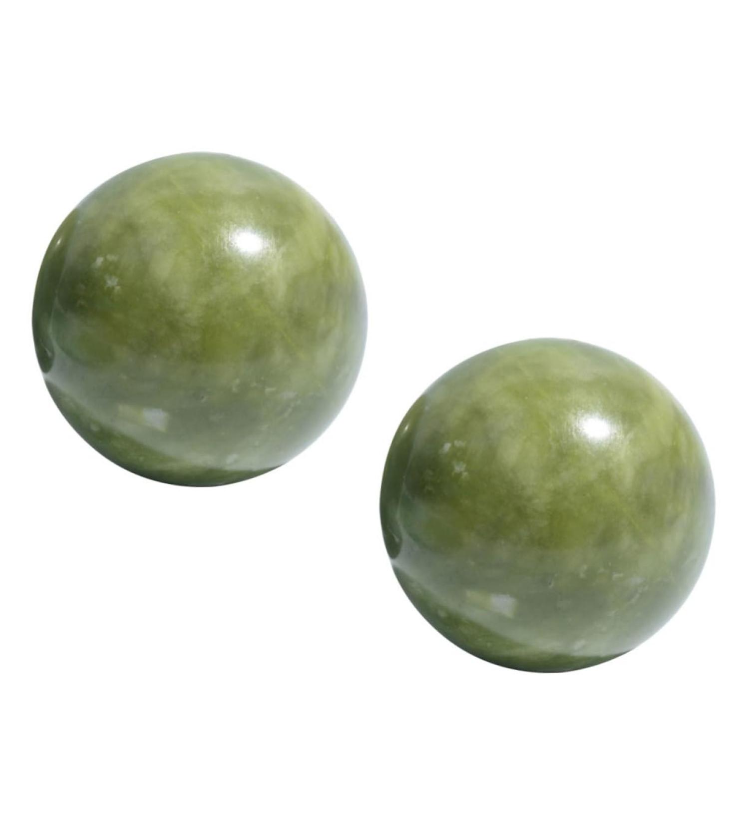 Buy Lurrose 2-Piece Massage Ball Set | Baoding Balls for Meditation & Hand Exercise | Green Jade Workout Tools - International Shipping Available - Buy Online on GoSupps.com
