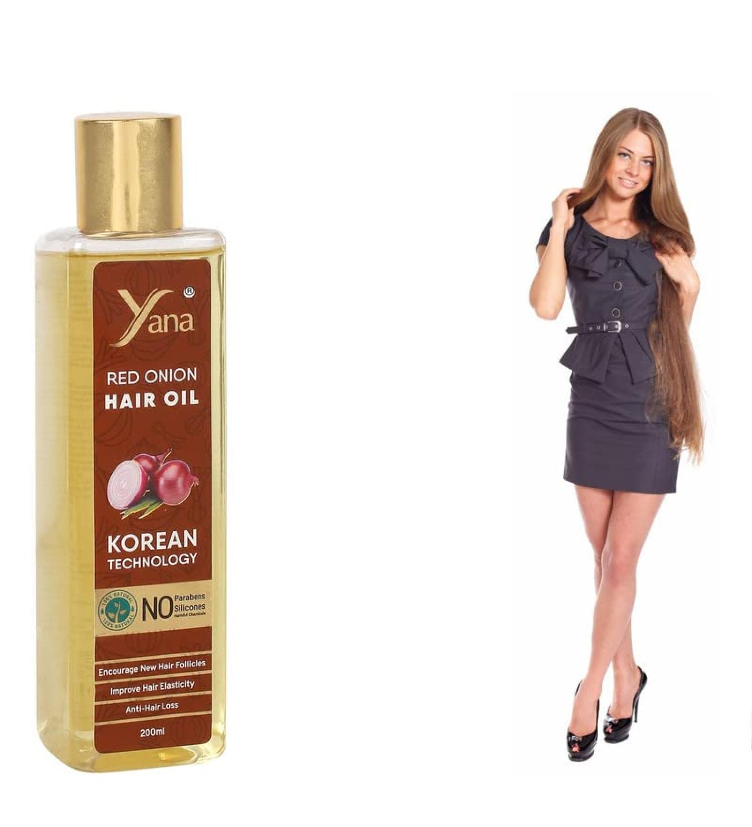 Red Onion Hair Oil With Black Seeds Aloe Oil Vit-E Bhringraj Oil Amla Oil Brahmi Oil For Men By Korean Technology - Buy Online on GoSupps.com