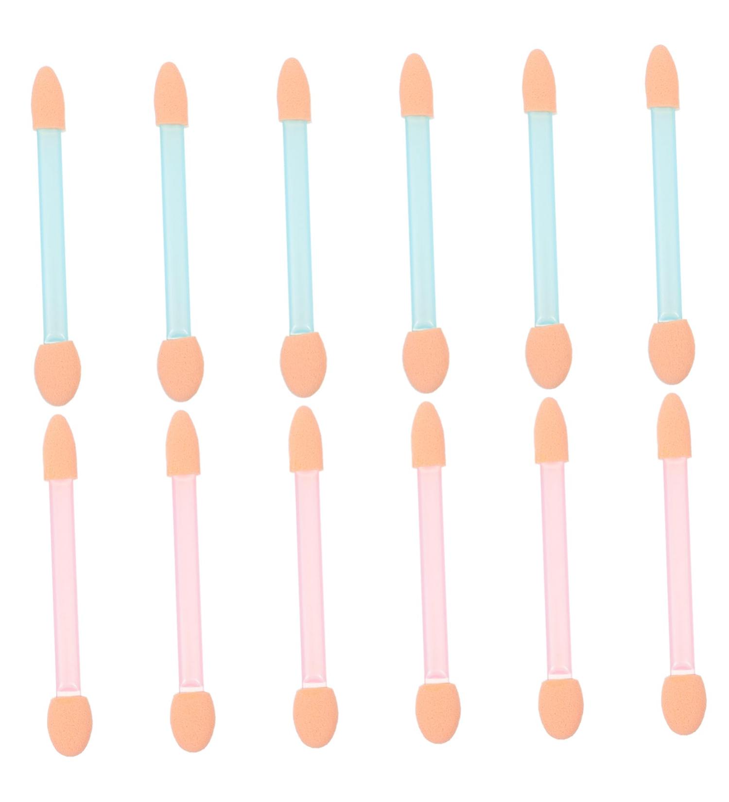 MUSISALY 24pcs Women Eyeshadow Brush Makeup Eye Sponge Foam Eyeshadow Double Head Eyeshadow Brush - Buy Online on GoSupps.com