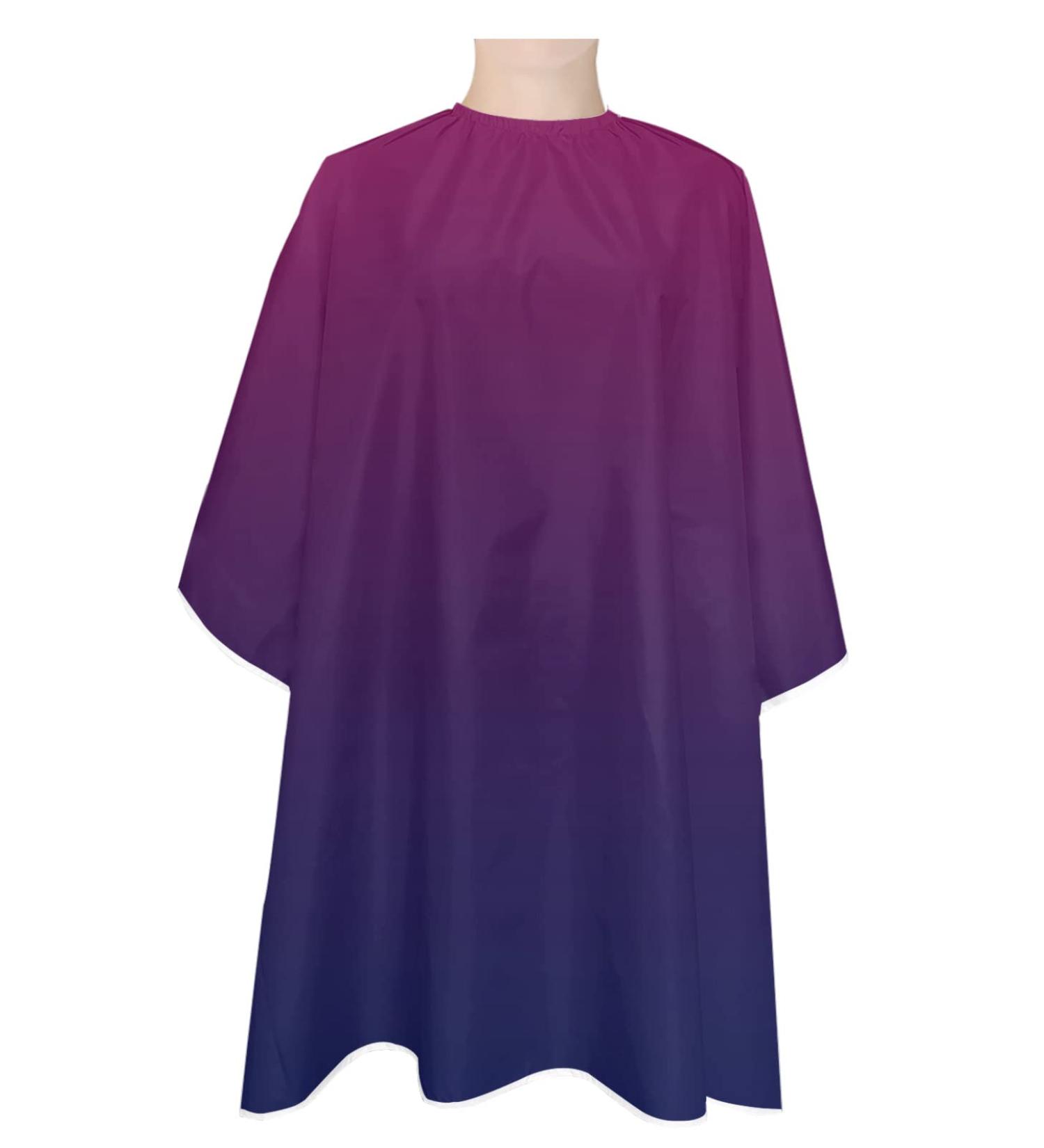 Buy Wine Red Purple Barber Cape - Adjustable Hair Cutting Cape for Men Women & Kids | Modern Ombre Art Design - Buy Online on GoSupps.com