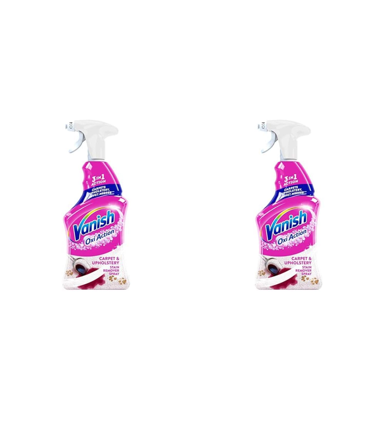 Vanish Oxi Action Carpet & Upholstery Stain Remover Spray 500 ml (Pack of 2) - Buy Online on GoSupps.com