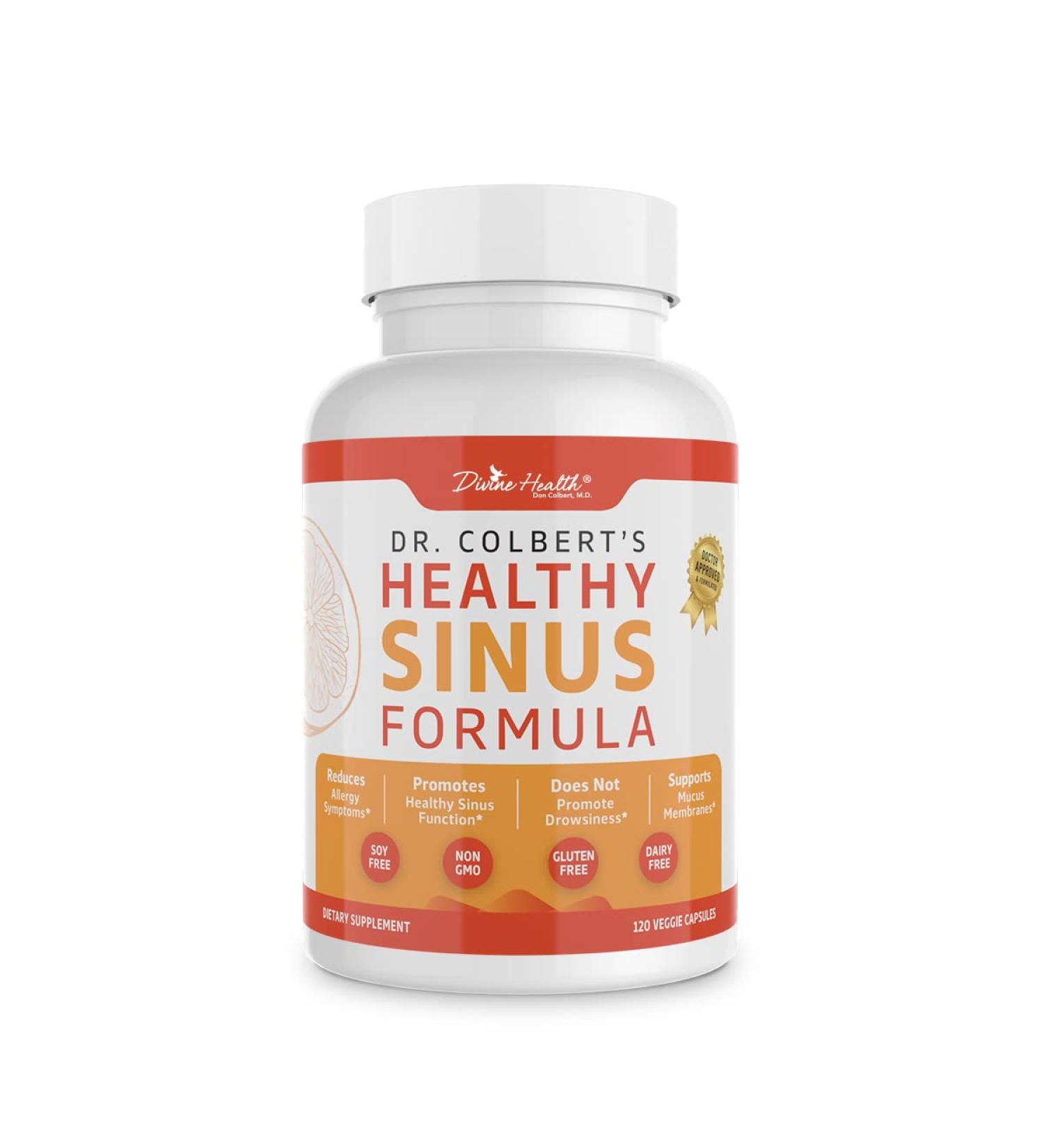 Dr. Colbert's Healthy Sinus Formula - Allergy & Sinus Support - 60 Servings - Buy Online on GoSupps.com