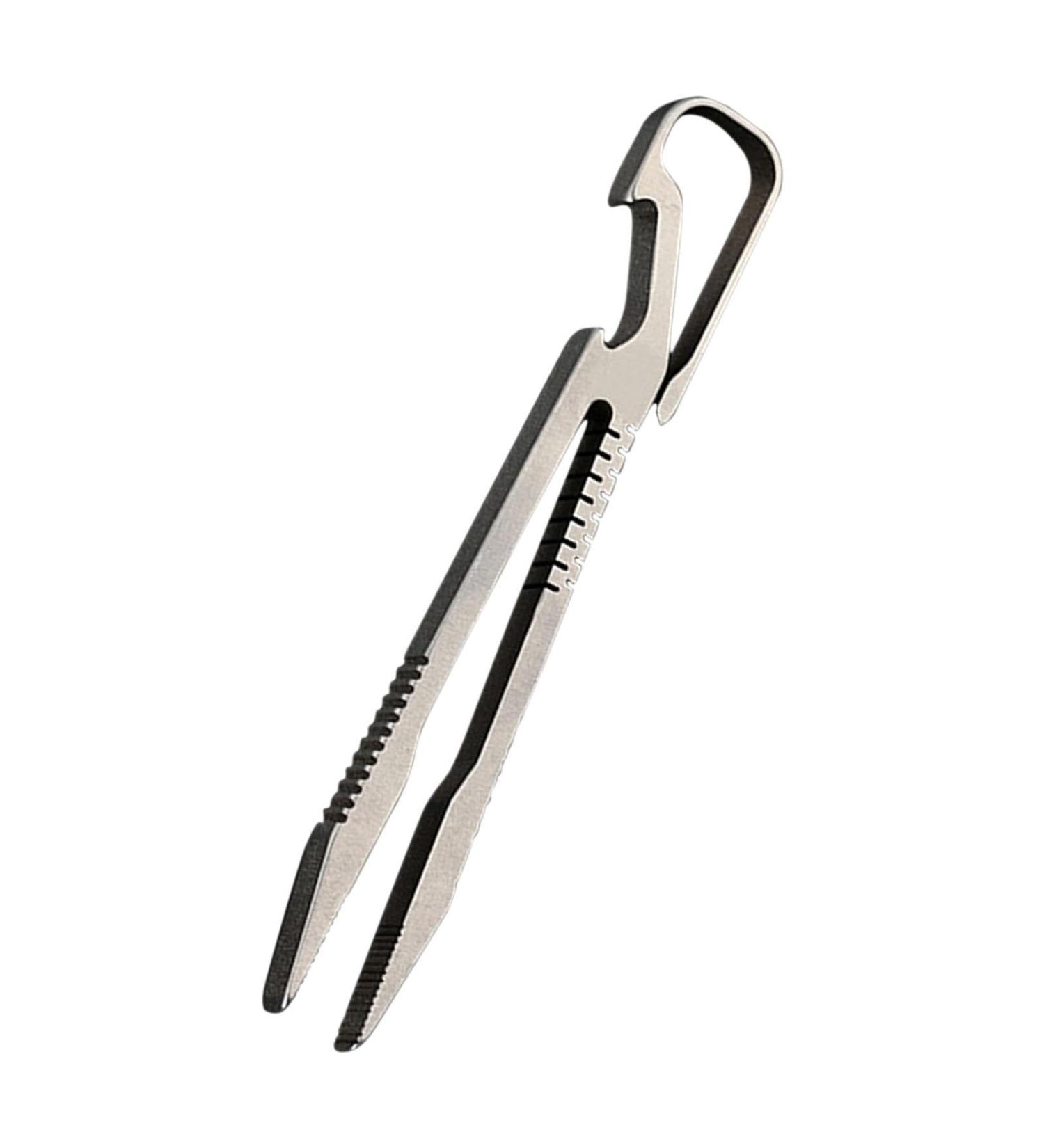 Miniature Picking Tool Stable Precision Tweezers Fine Tip Tweezers Lightweight Hobbyist Tweezers Pick Up Tweezers with Light Key Chain Survival Tool for Camping Climbing Travel and Home Bottle opener - Buy Online on GoSupps.com