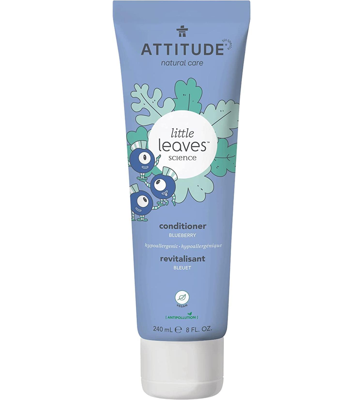 ATTITUDE Kids Hair Conditioner - Vegan & Cruelty-Free Detangler | Blueberry | 8 fl oz - Buy Online on GoSupps.com