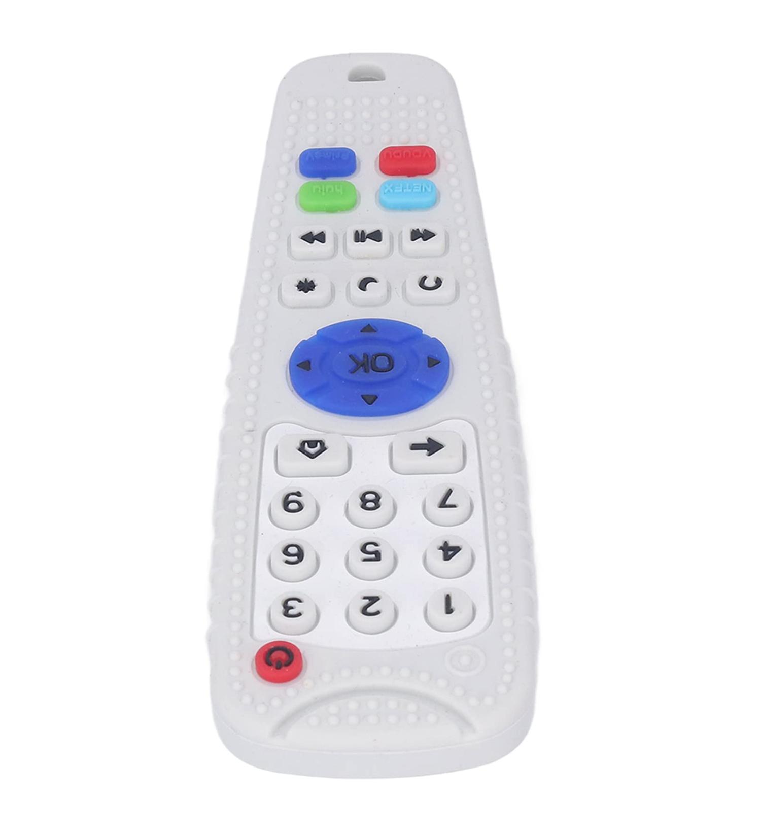 Soft Silicone Remote Control Teether Toy for Babies - Beige - Buy Online on GoSupps.com