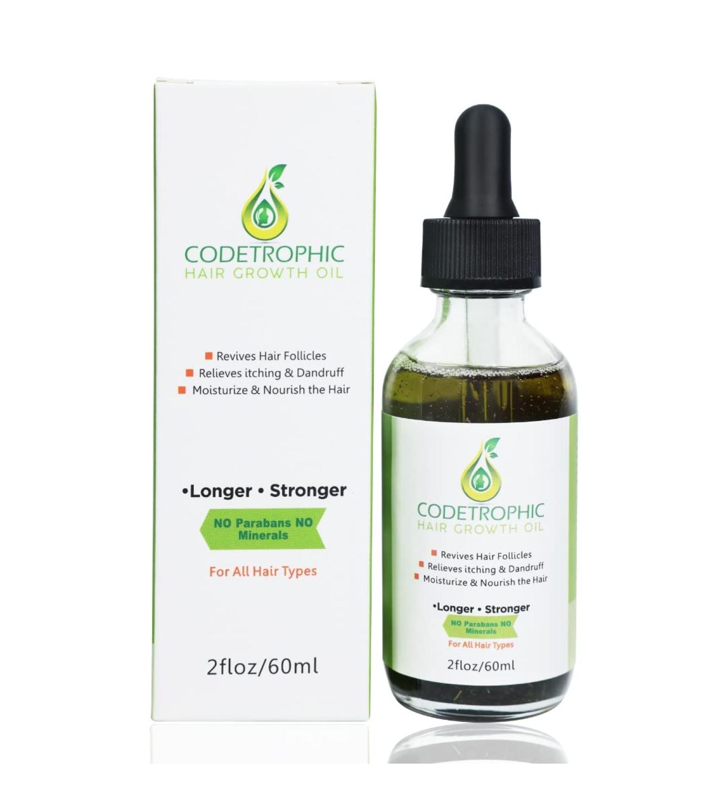 Organic Rosemary Hair Growth Oil - 2.0 Fl Oz - Natural Hair Treatment - Buy Online on GoSupps.com