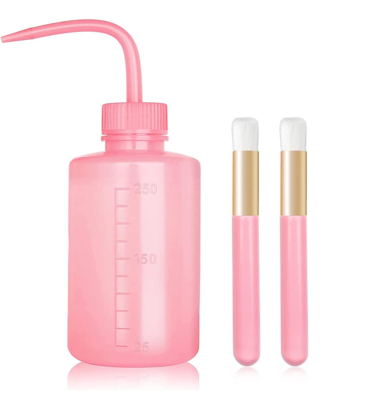 3 PCS Lash Shampoo Brush Sets with 250ml Pink Bottle for Eyelash Extension Supplies - Buy Online on GoSupps.com