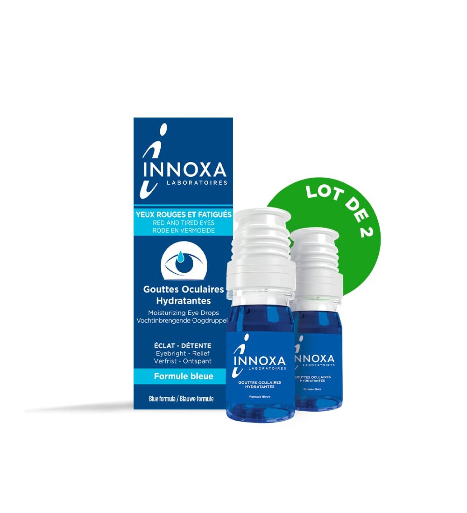Innoxa Blue Formula Eye Drops | Relieve Red Dry & Tired Eyes | Sterile & Preservative-Free | 2x10ml - International Shipping Available - Buy Online on GoSupps.com