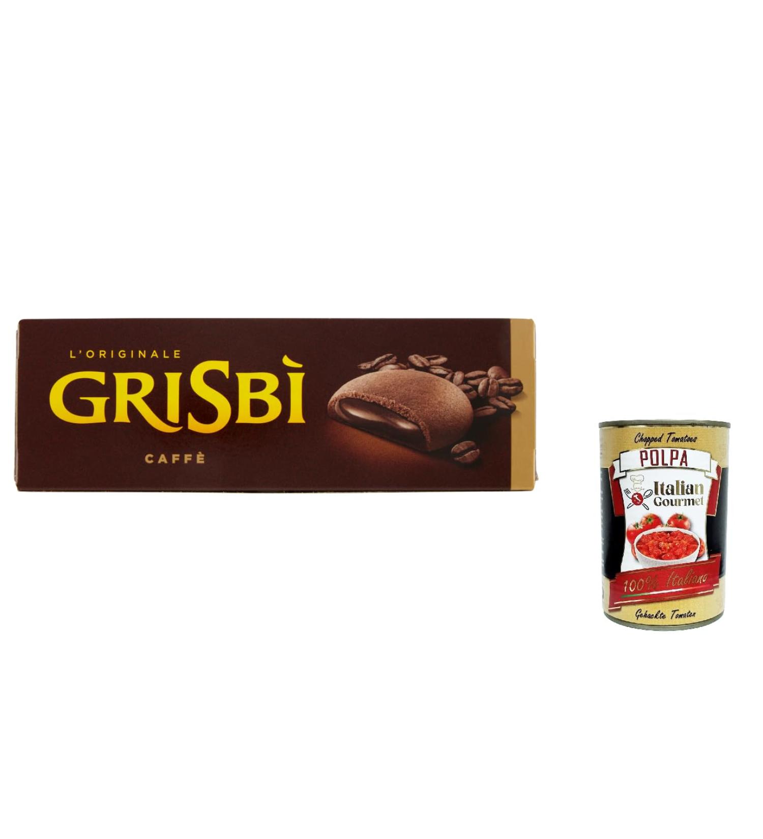  Italian Gourmet E.R. Vicenzi Grisb caff kekse Set of 6 pastries filled with sweet coffee cream 150 g + Italian Gourmet polpa 400 g - Buy Online on GoSupps.com