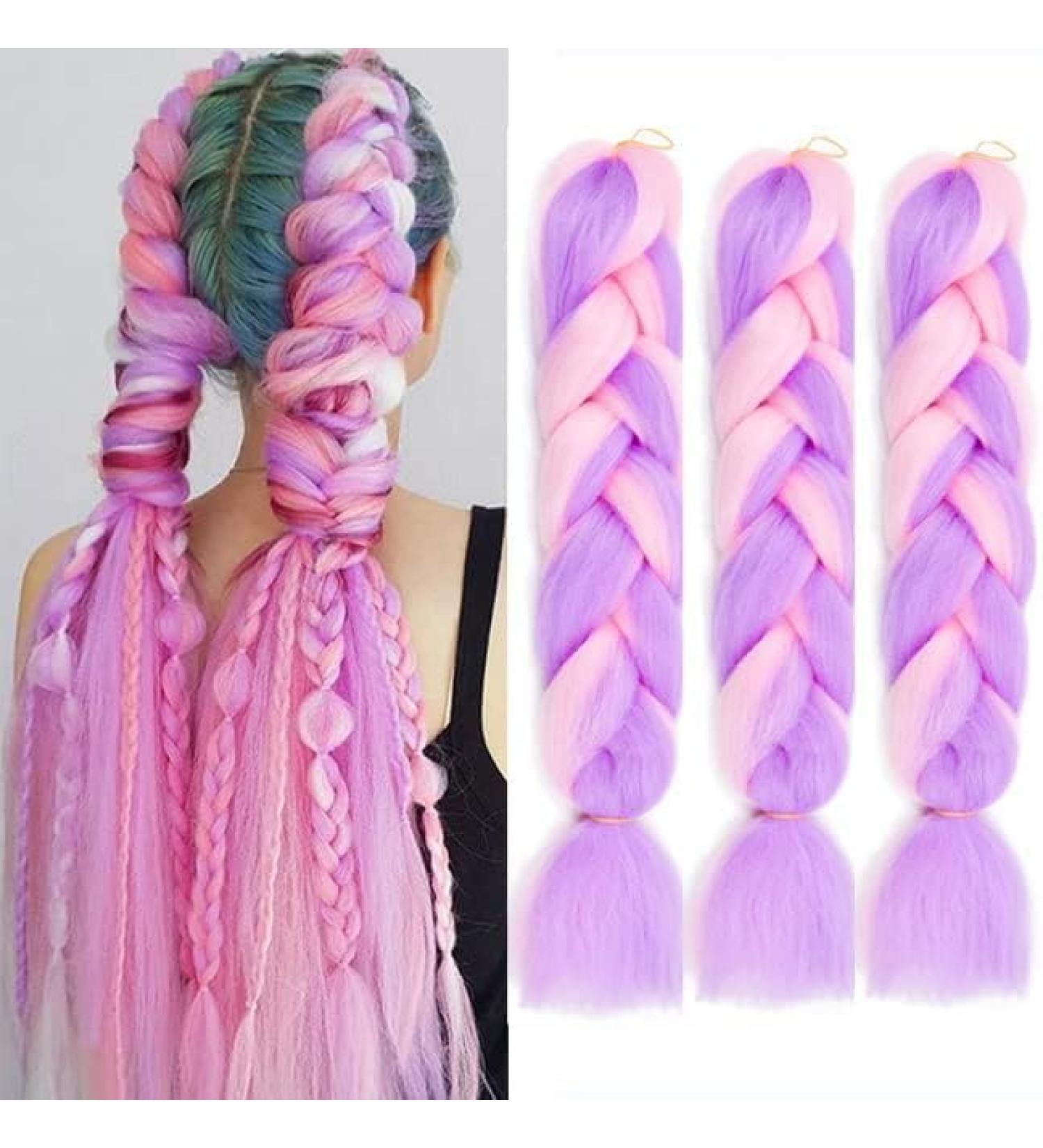 Fanfyfyu Ombre Braiding Hair - 3 Pack Kanekalon Jumbo Braid Extensions 24 Inch for Braids & Box Braids (MB16) - Buy Online on GoSupps.com