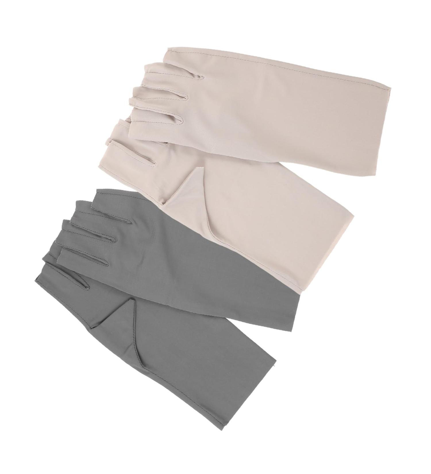 FRCOLOR 2 Pairs Women's Sun Protection Gloves Nail Art Uv Gloves Anti-uv Gloves for Gel Nail Lamp Nail Art Anti-uv Gloves Gel Nail Lamp Uv Gloves Uv Nail Gloves Accessories Nylon Summer - Buy Online on GoSupps.com