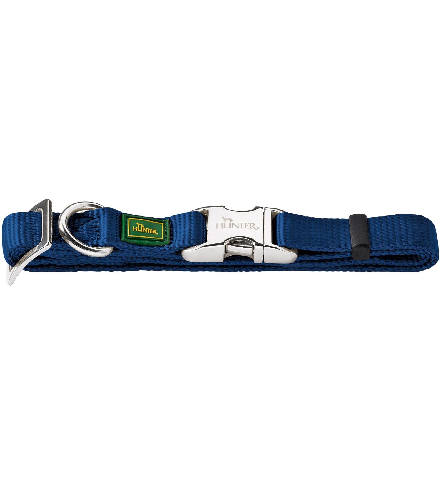 HUNTER VARIO BASIC ALU-STRONG collar dog collar nylon aluminum buckle XL marine XL marine