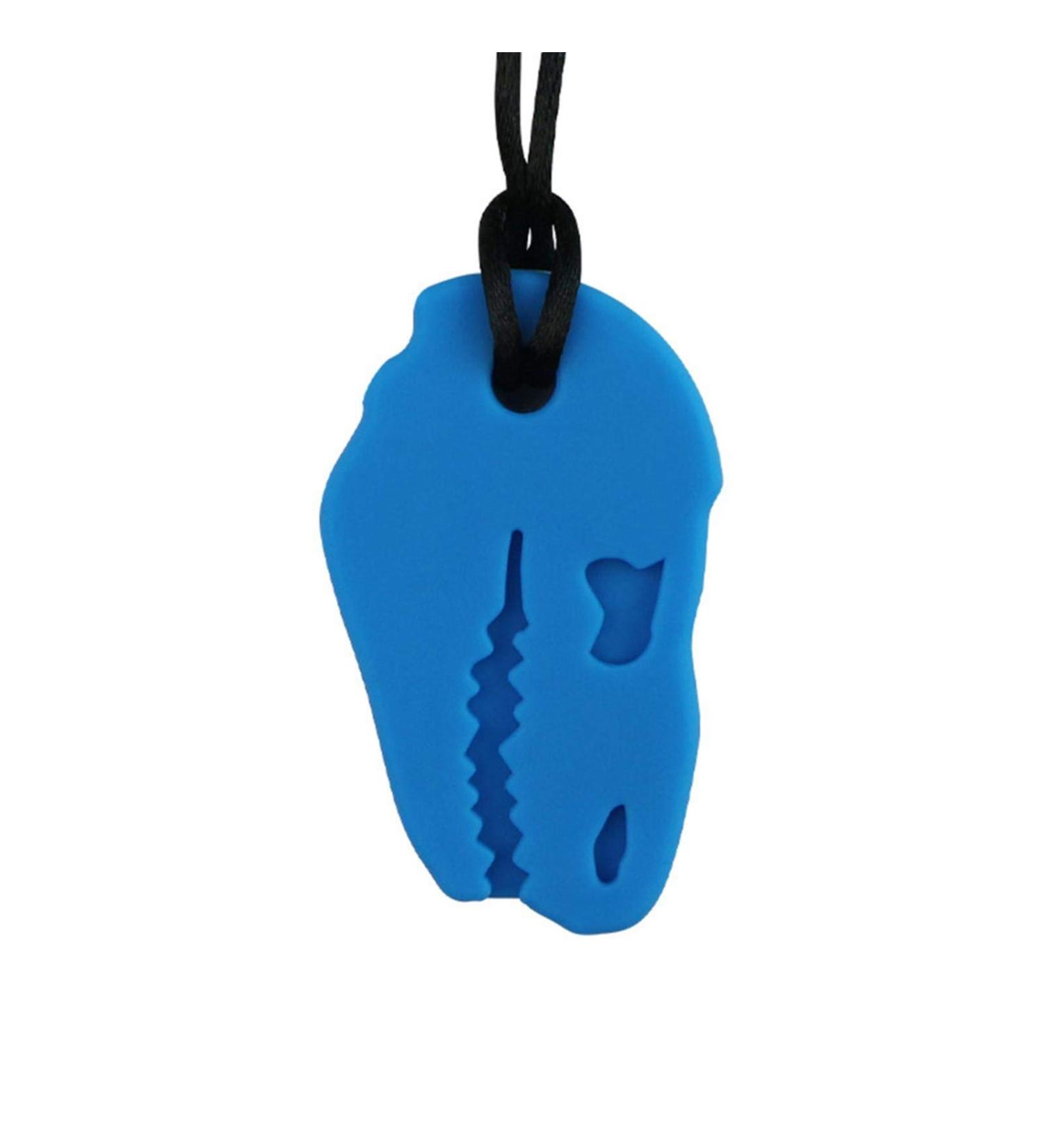 Luoji Beißring chewing necklace silicone teeth trailer colorful chewing toys for training development calming children Chew toys babies sensory oral engine chewing chain for boys and girls