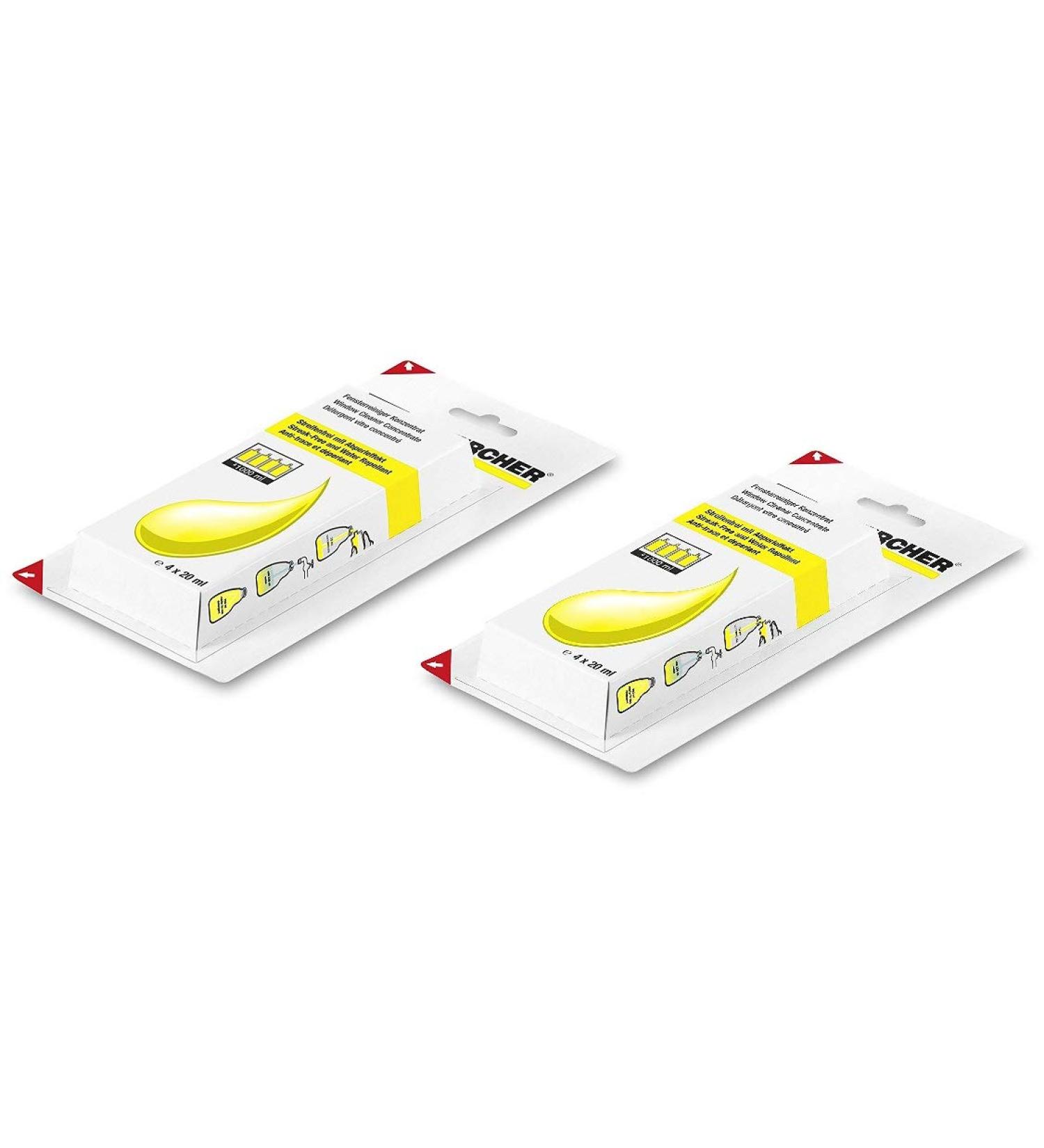 K rcher Glass Cleaner Concentrate 4x20ml - OEM 6.295-302.0 - Premium Cleaning Solution for WV | International Shipping Available - Buy Online on GoSupps.com
