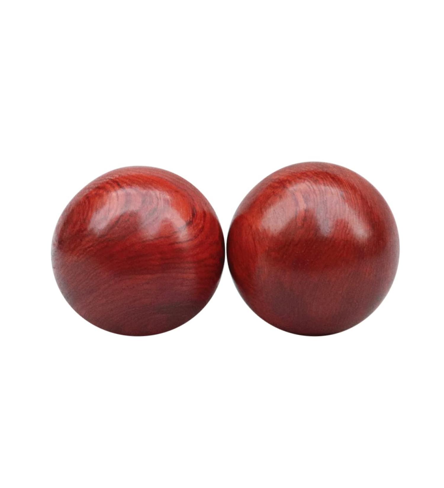 Beavorty 2nd Hand Medicine Balls - Rosewood Stress & Massage Balls (6cm) | Chinese Style Fitness Tool - Buy Online on GoSupps.com