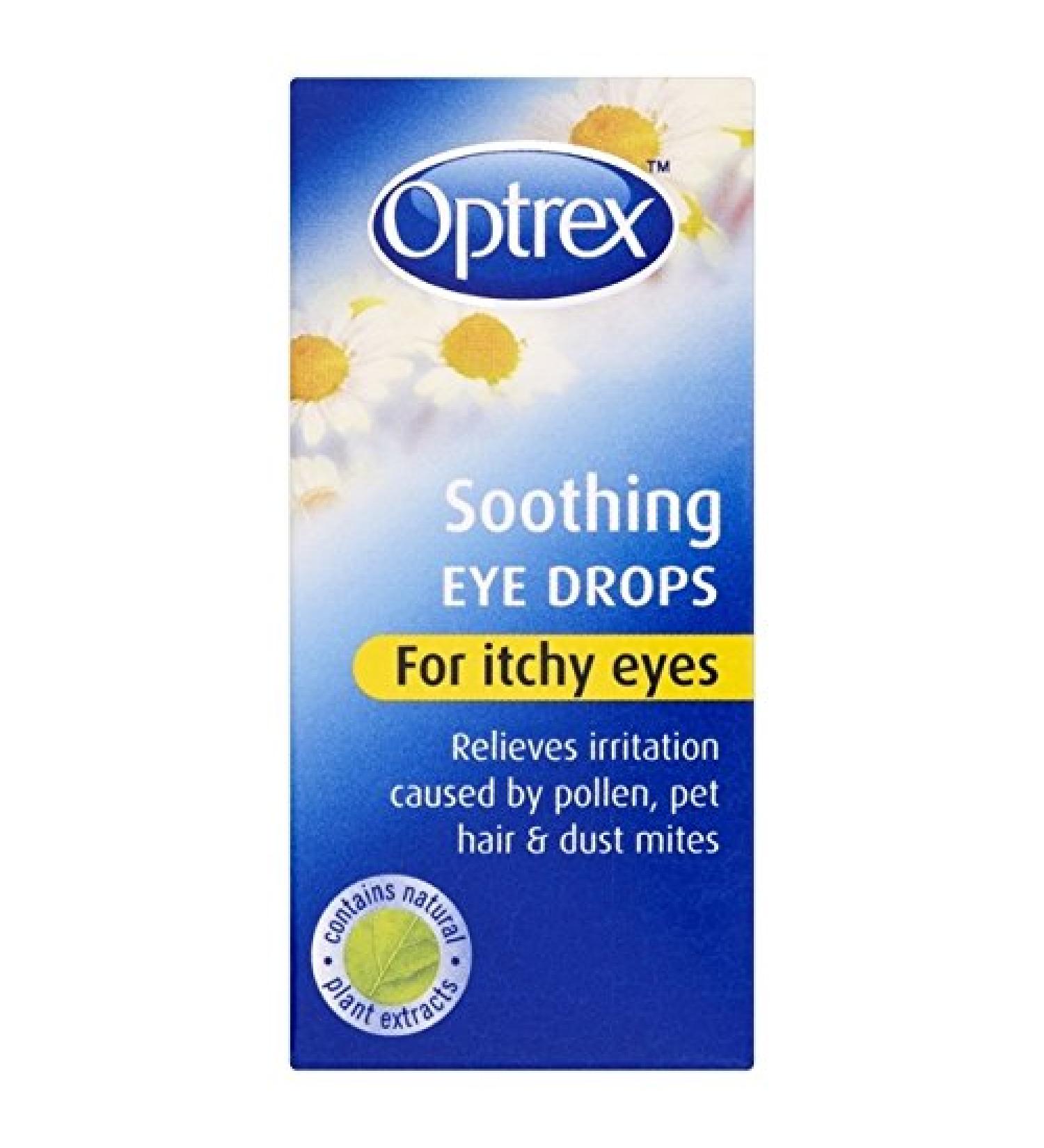 Optrex Soothing Eye Drops for Itchy Eyes 10 ml (Pack of 2)