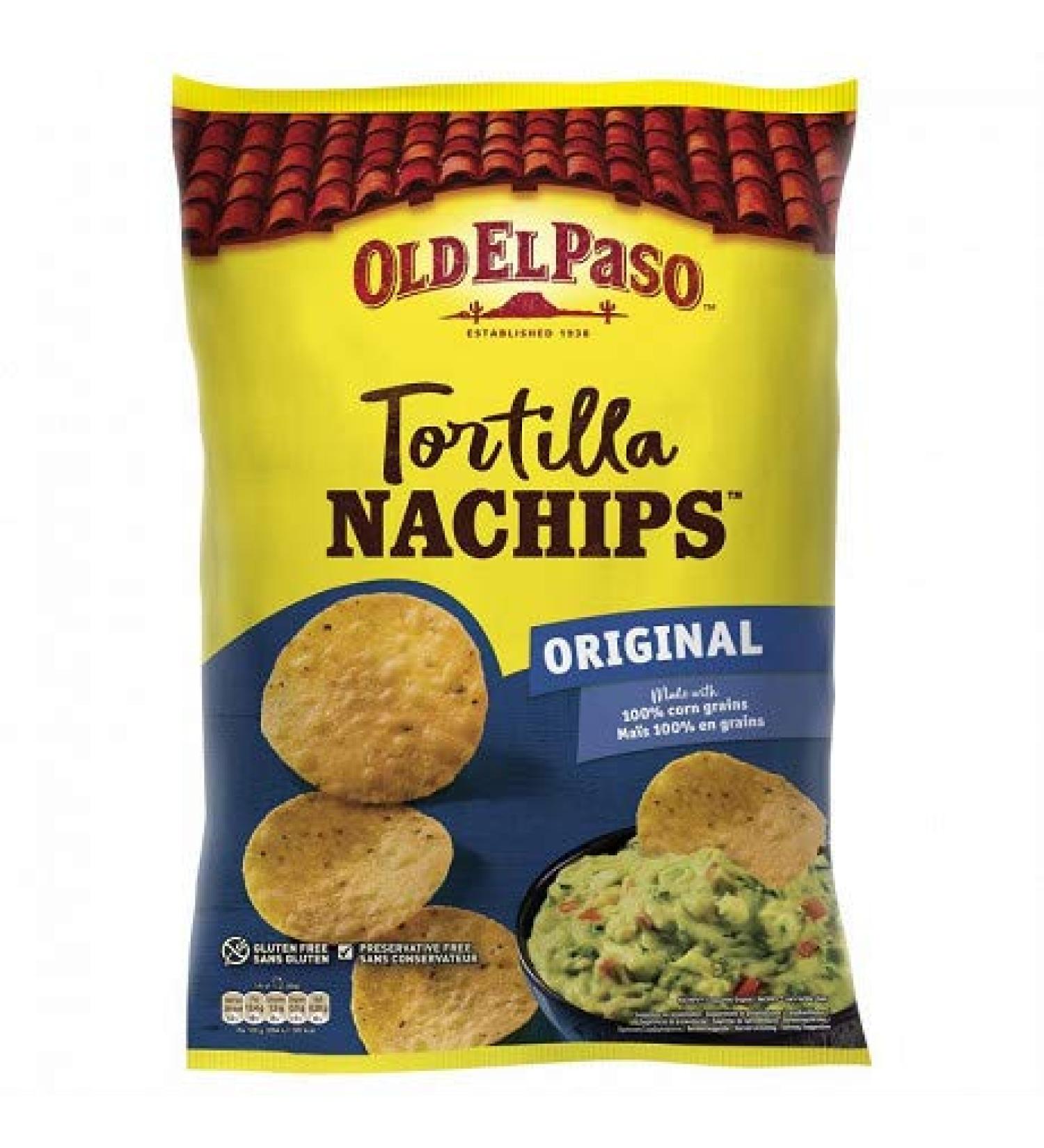 OLD EL PASO - Crunchy Nachips Chips 300G - Pack of 3
