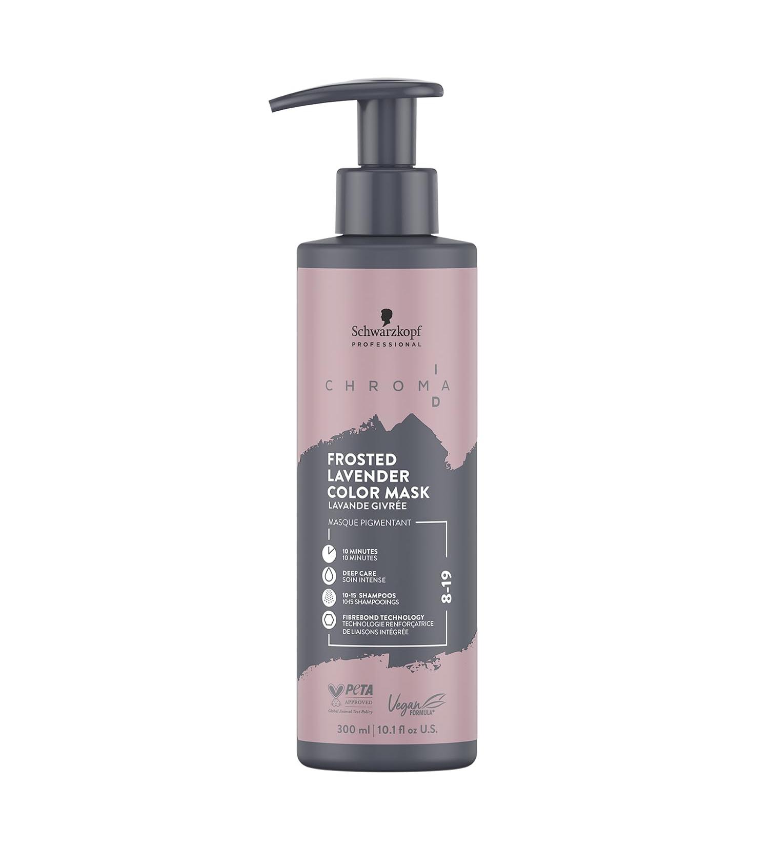 Schwarzkopf Professional CHROMA ID Semi Permanent Color Mask Mix Tone Color System Refreshing Toning Intense Care Deep Conditioning Vegan Formula 8-19 Frosted Lavender 300 ml - Buy Online on GoSupps.com