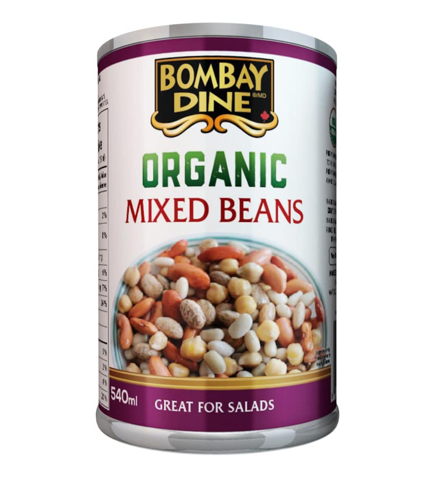 Bombay Dine Organic Mixed Beans (12-Pack) 12 x 540ml