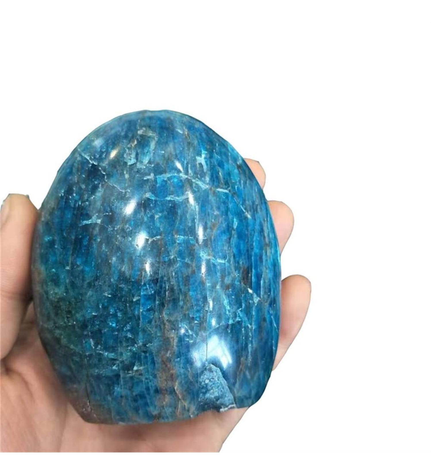 Natural Crystal Rough 500G-1000g Natural Raw Rock Crystal Gemstone Blue Apatite Rough Stone for Decoration 1pc Beautiful Crystal (Color : 500g-600g 1pc)