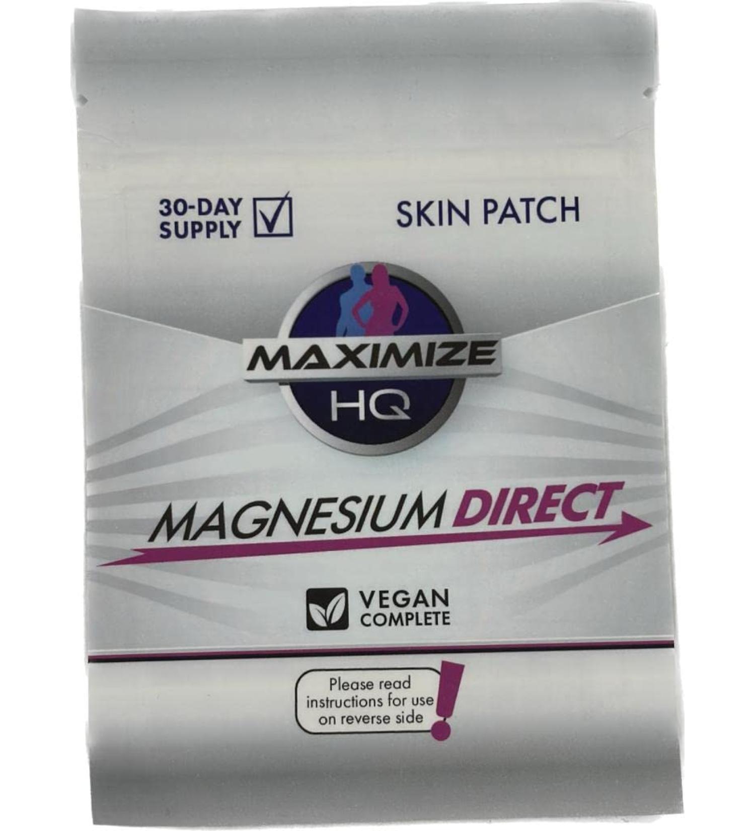 MaximizeHQ Magnesium Direct Skin Patch - Body Patch for Stronger Bones Muscles and Joints 30pcs