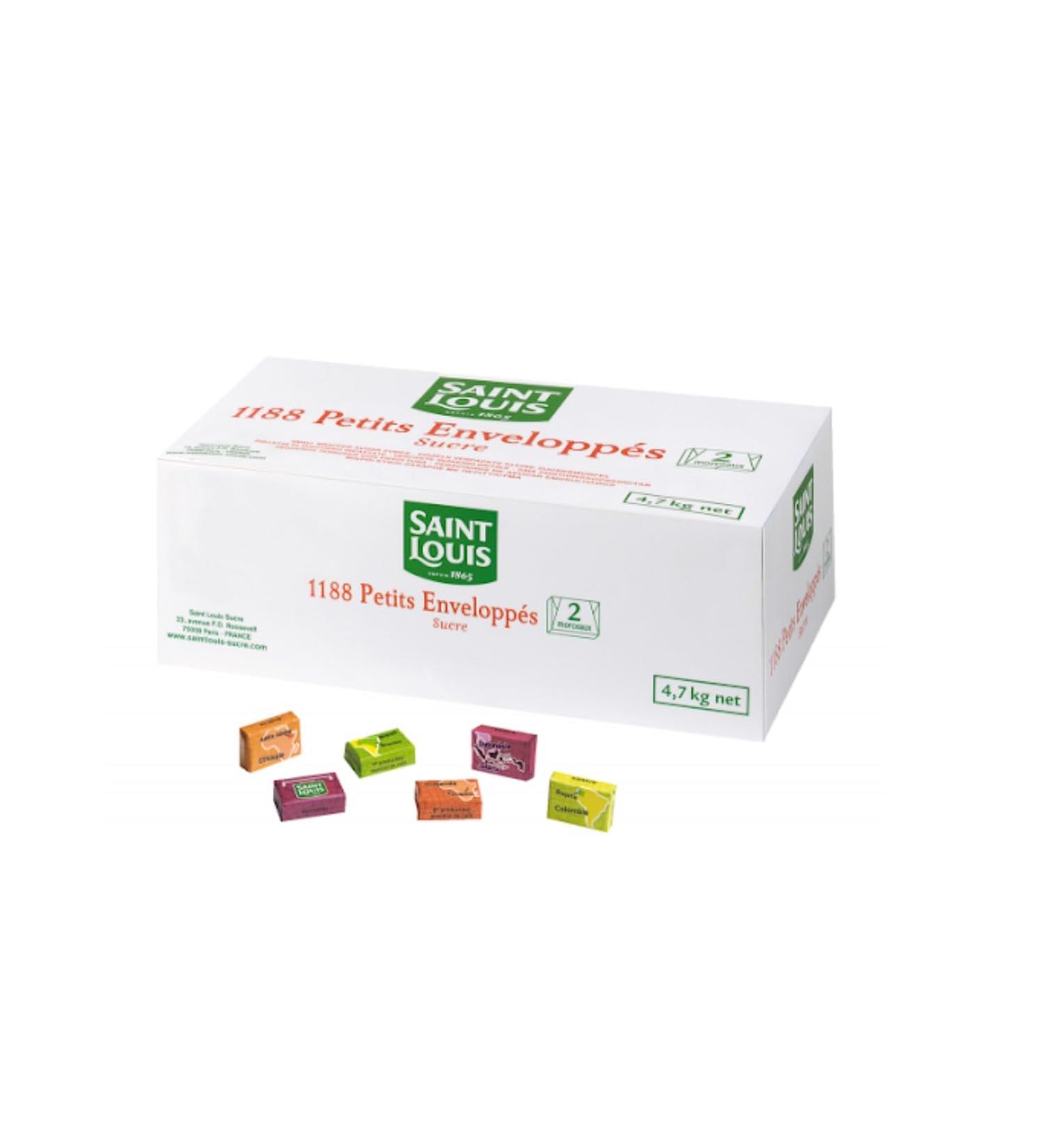 1188 Petit Envoloppées Sugar Lumps Saint Louis 3.7kg/Box - Offers of 1, 2 and 3 Boxes - Free Delivery France (1 box)