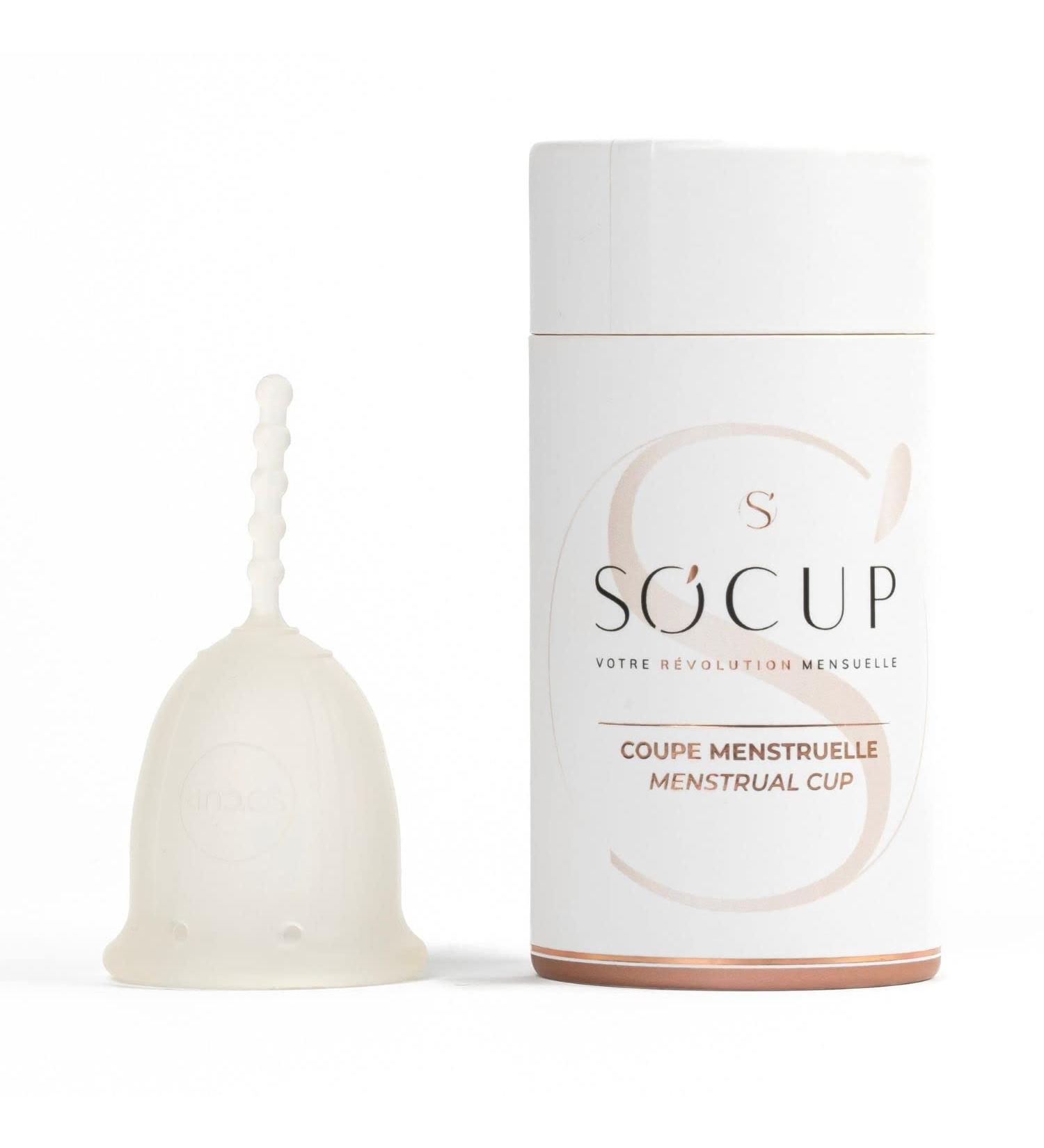 Buy So Cup Menstrual Cup - Made in France - 100% Medical Silicone - Includes Storage Bag & User Manual - Perfect for Heavy Flow - Buy Online on GoSupps.com