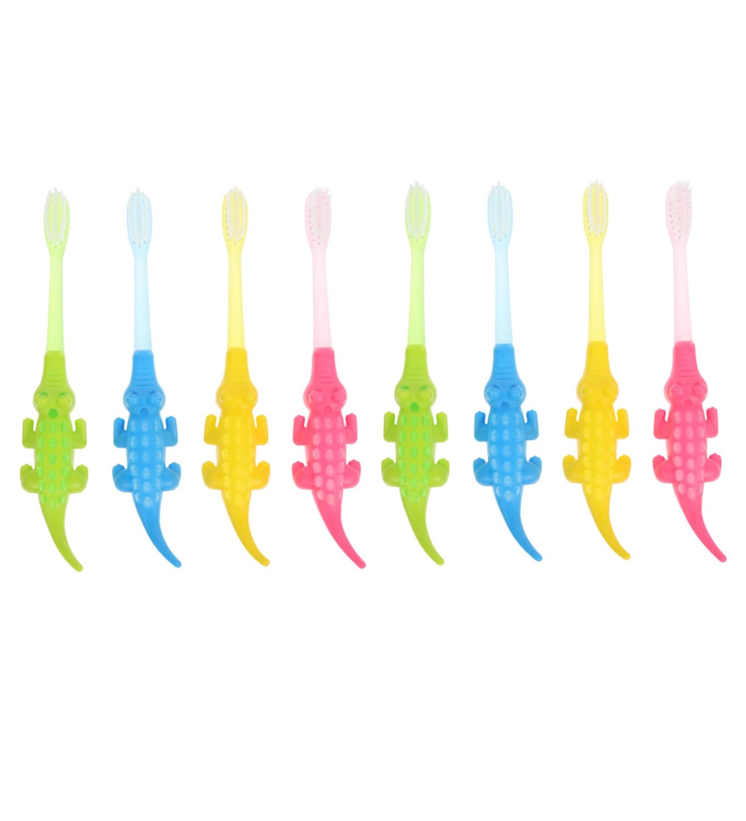 Buy Healvian 16 Stk Krokodil Toothbrush Set Childrens Oral Care Tools for Toddlers | Best Cleaning Brush for Baby Teeth - Buy Online on GoSupps.com