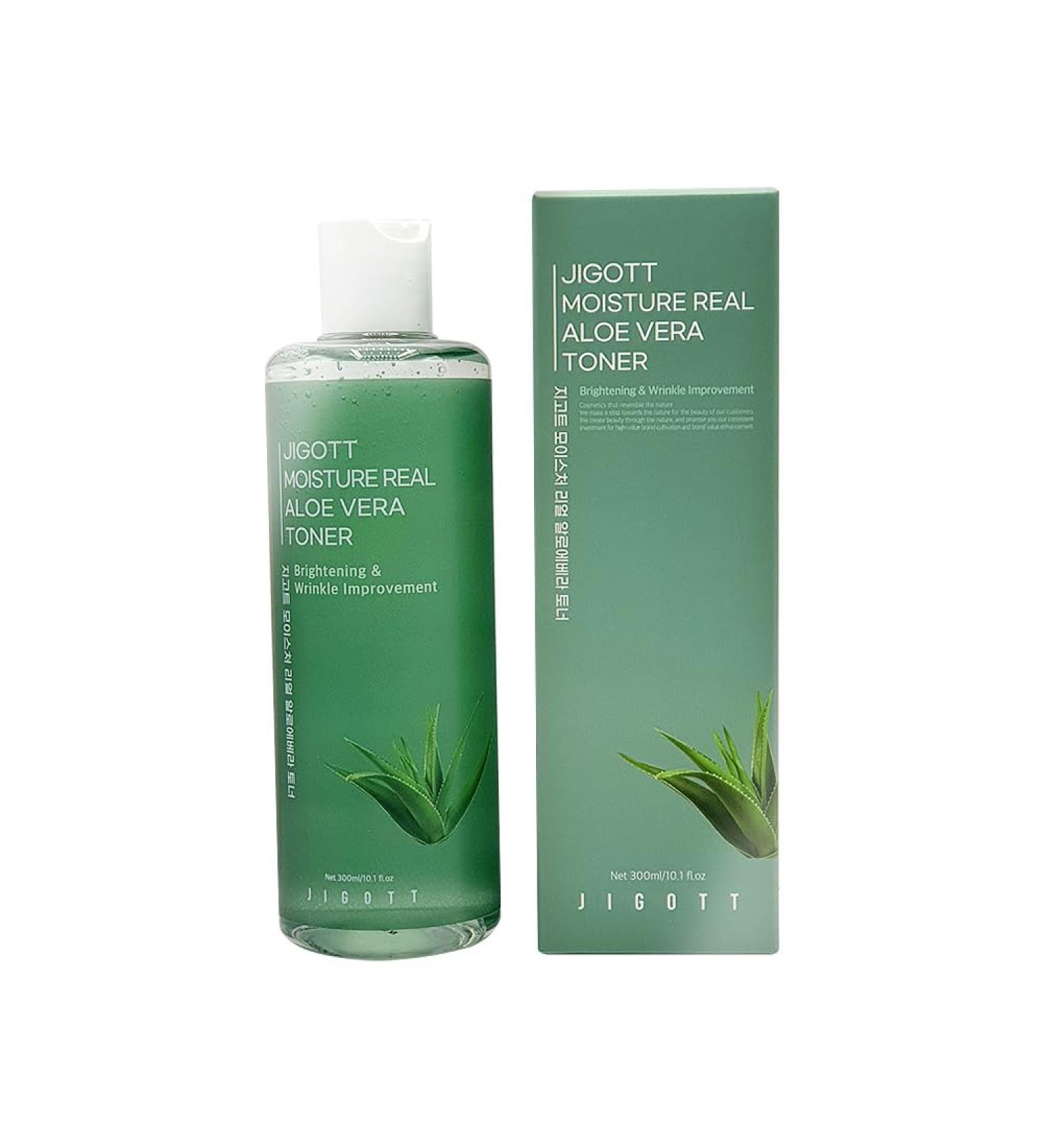 Jigott - Moisture Real Aloe Vera Toner 10.1 FL OZ/ 300ml - Buy Online on GoSupps.com