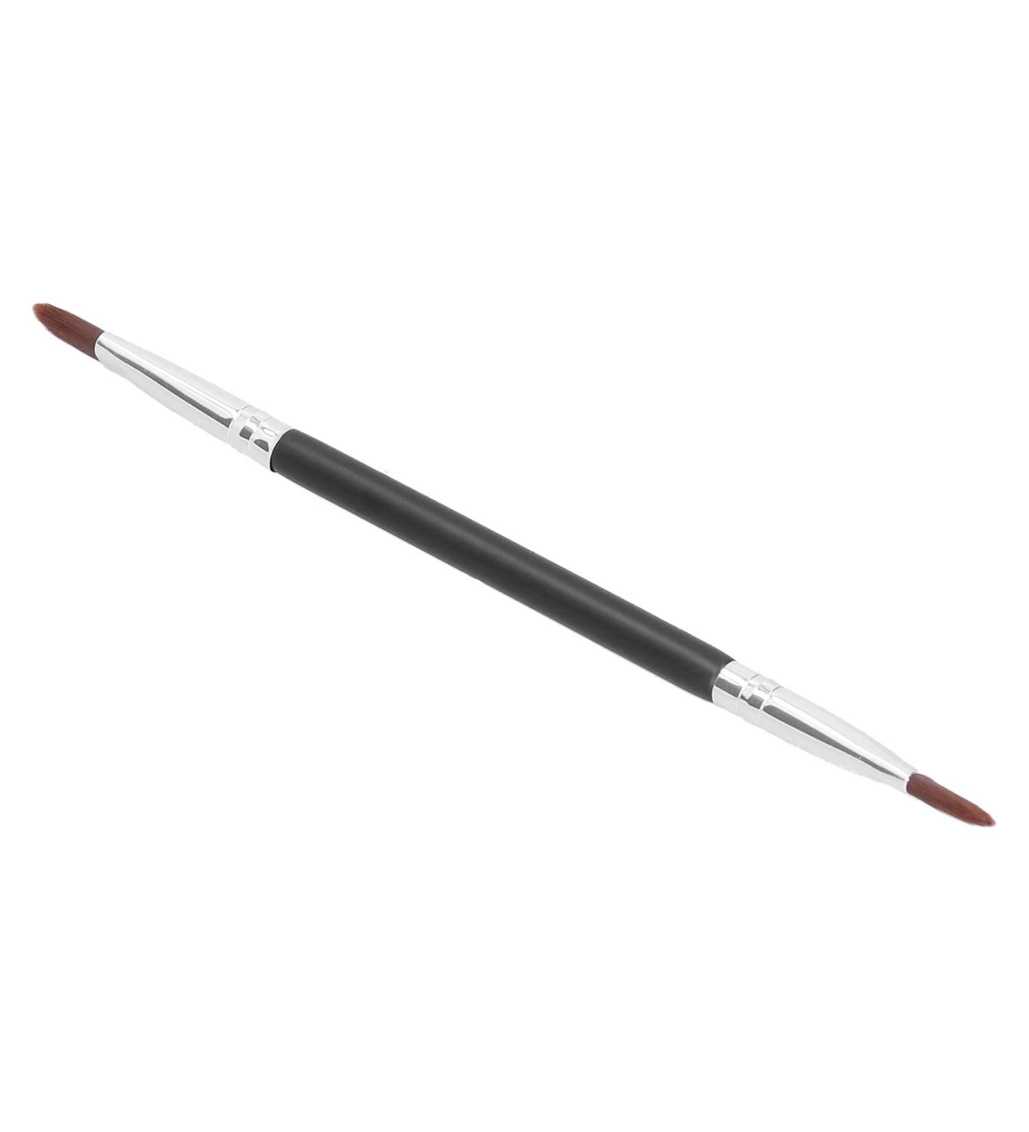 Double End Concealer Brush Travel Portable Soft Hair Cosmetic Brush Makeup Tool Uniform Coverage Synthetic Fiber Hair Wooden Handle Suitable for Eyes Nose and Mouth  - Buy Online on GoSupps.com