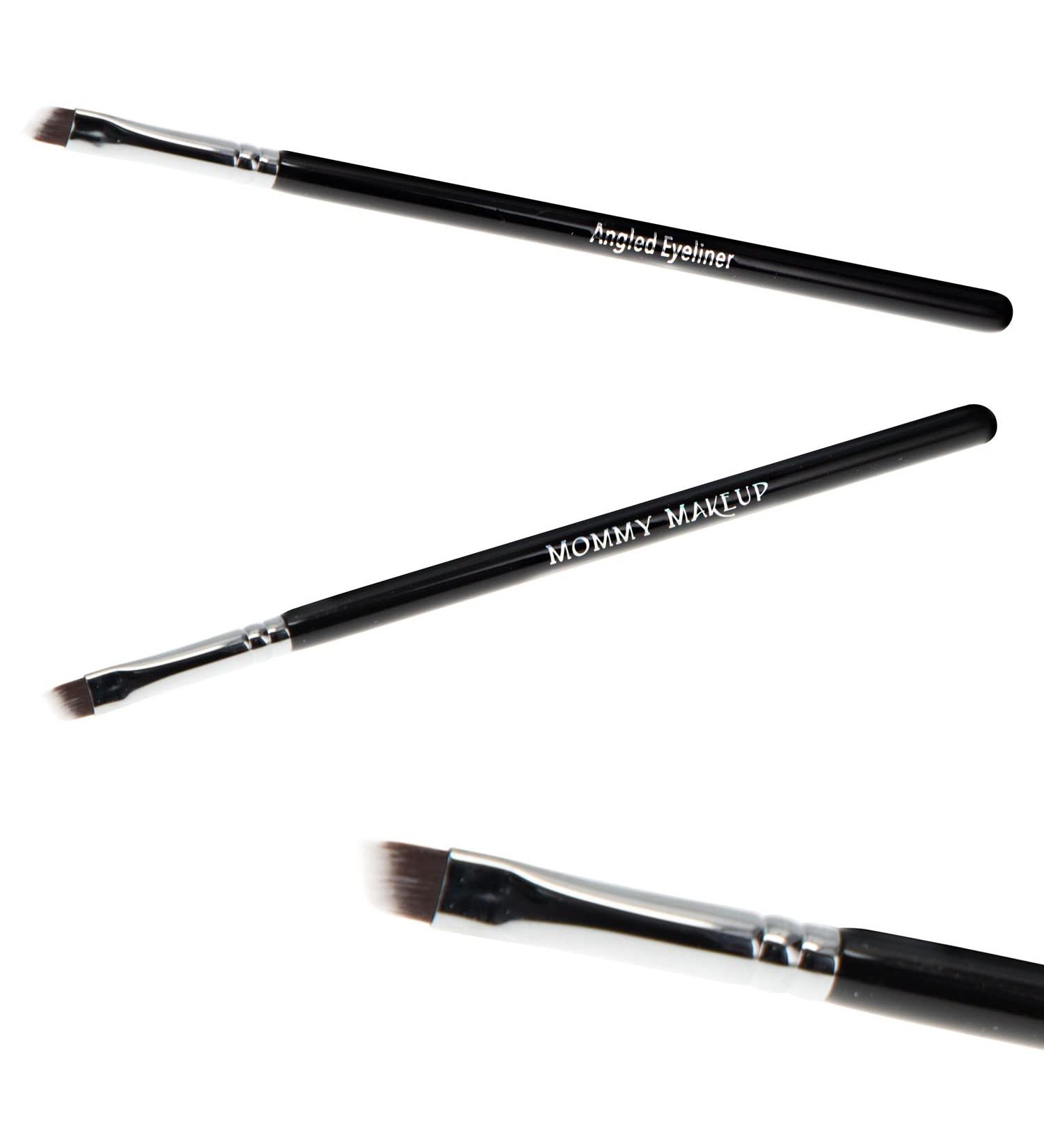 Angled Eyeliner Brush - Soft Vegan Bristles Cruelty-Free Hand-Cut - Perfect Precision by Mommy Makeup - Ship Worldwide - Buy Online on GoSupps.com