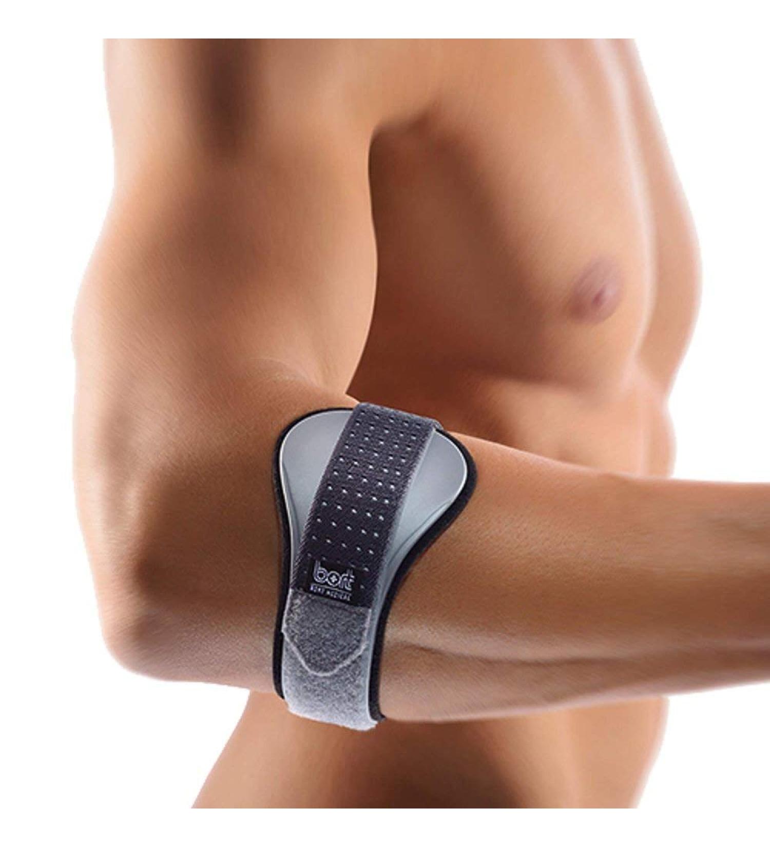 bort 122580 size 4 Stabilo epicondylitis brace with ulnar relief right and left the same size 4 silver size 4 (1 pack)