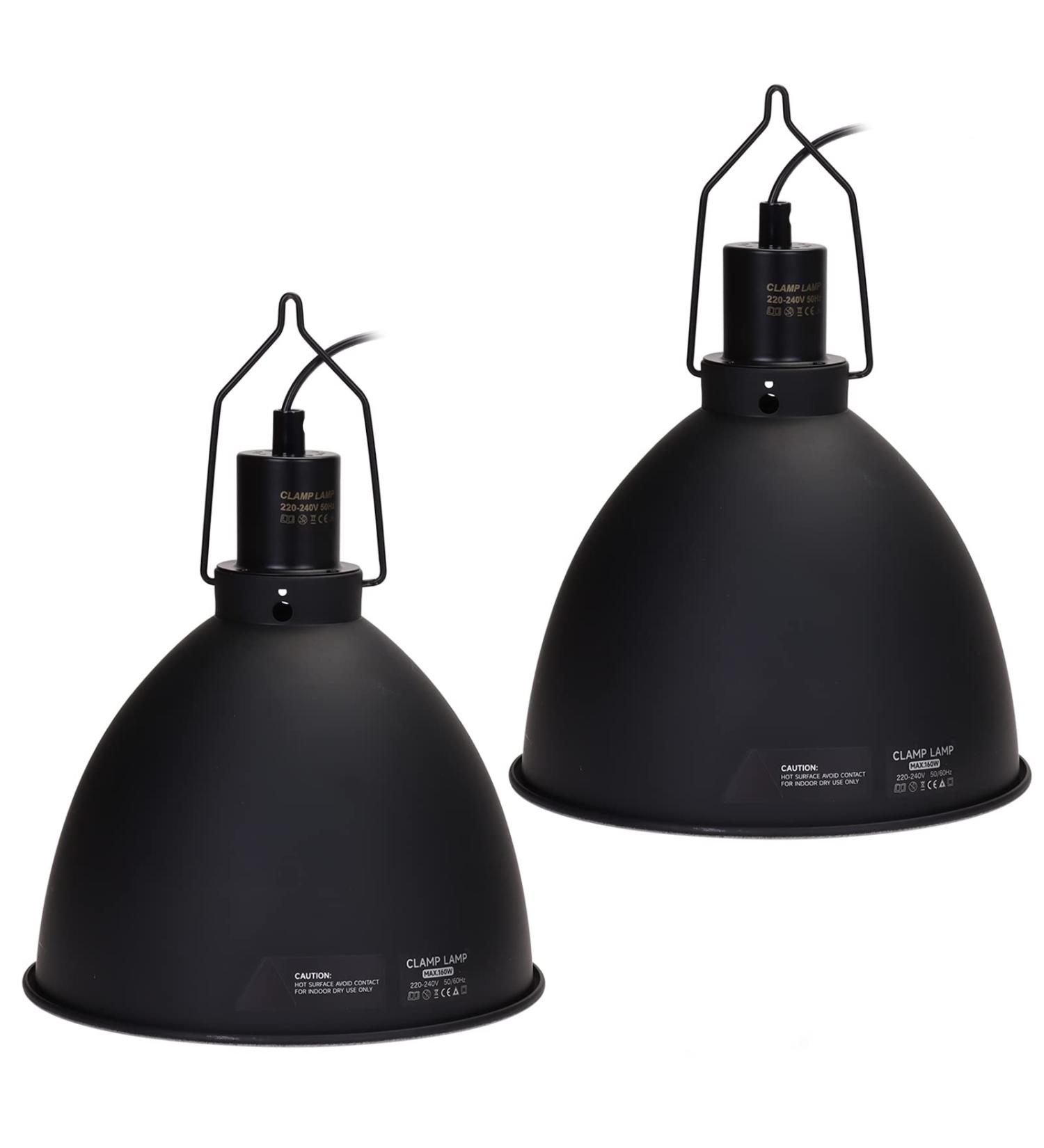 AIICIOO Reptile Lamp 8.5 Optical Reflection Cover - Deep Barrel Ceramic Lampshade for Turtles Snakes & Lizards - 2 Pack - Buy Online on GoSupps.com