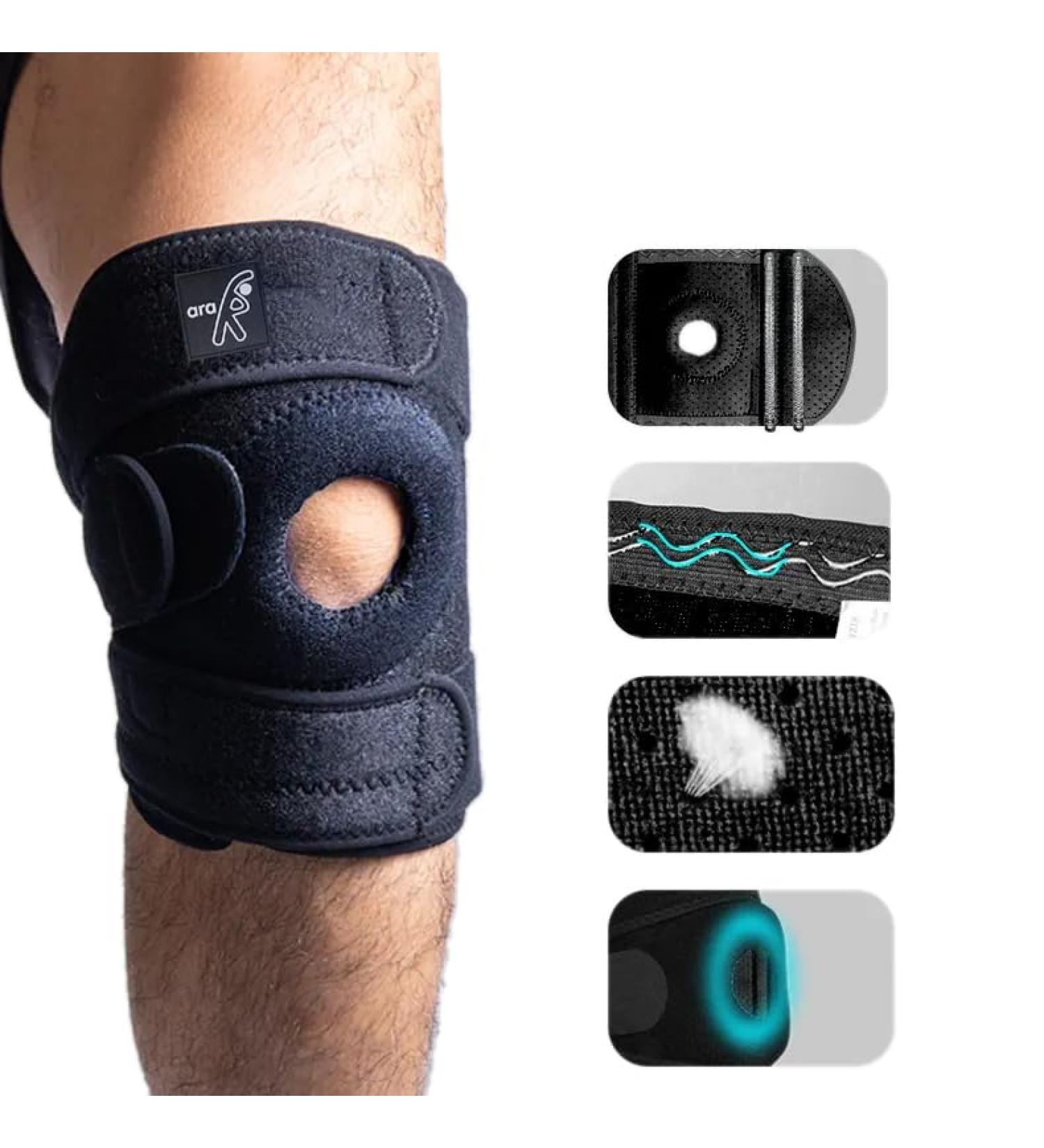 Adjustable Knee Brace for Adults - Universal Size Support for Arthritis Injury Recovery & Running | Professional Knee Pain Relief - Buy Online on GoSupps.com