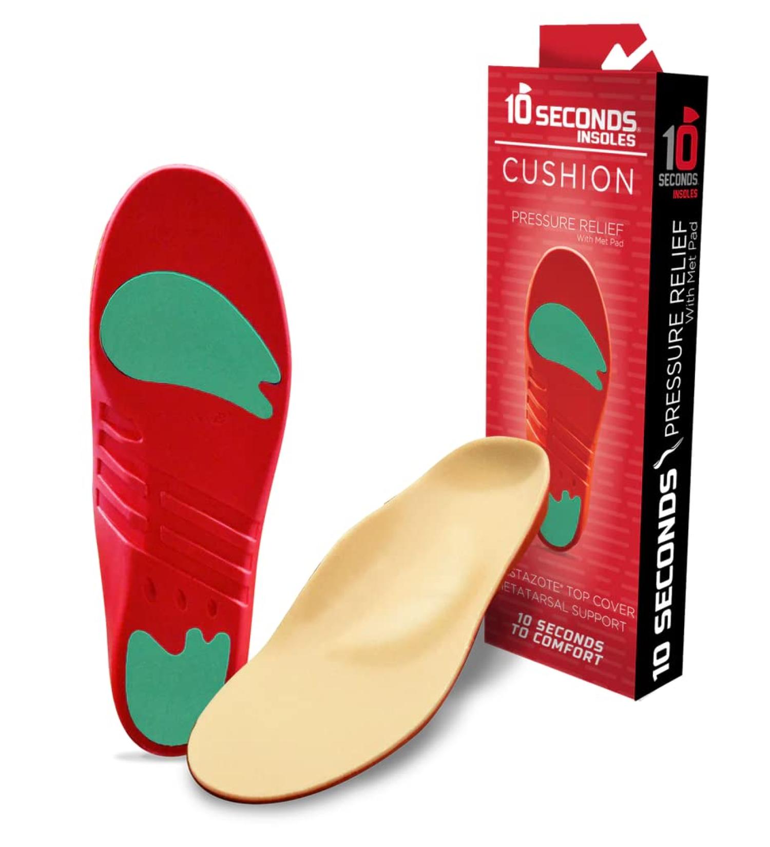 3030 Pressure Relief Insoles with Metatarsal Pad | Arch Support for Plantar Fasciitis, Morton's Neuroma, Diabetes Pain | M 9/9.5 W 10.5/11 | 1 Pack - Buy Online on GoSupps.com