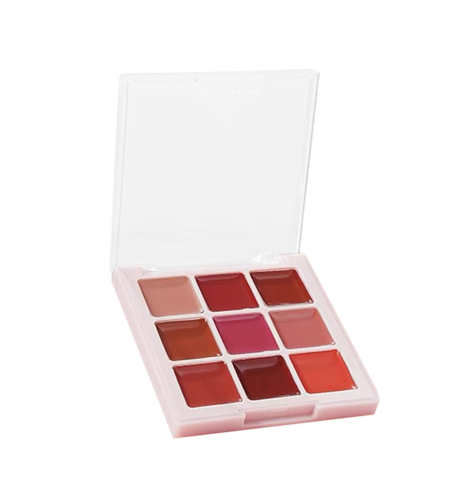  Mppchhn Lip Colour Palette 9 Shades of Lip Gloss for Women Waterproof Long Lasting Luscious Effect Matte for Daily Makeup Evening Teen Girls - Buy Online on GoSupps.com