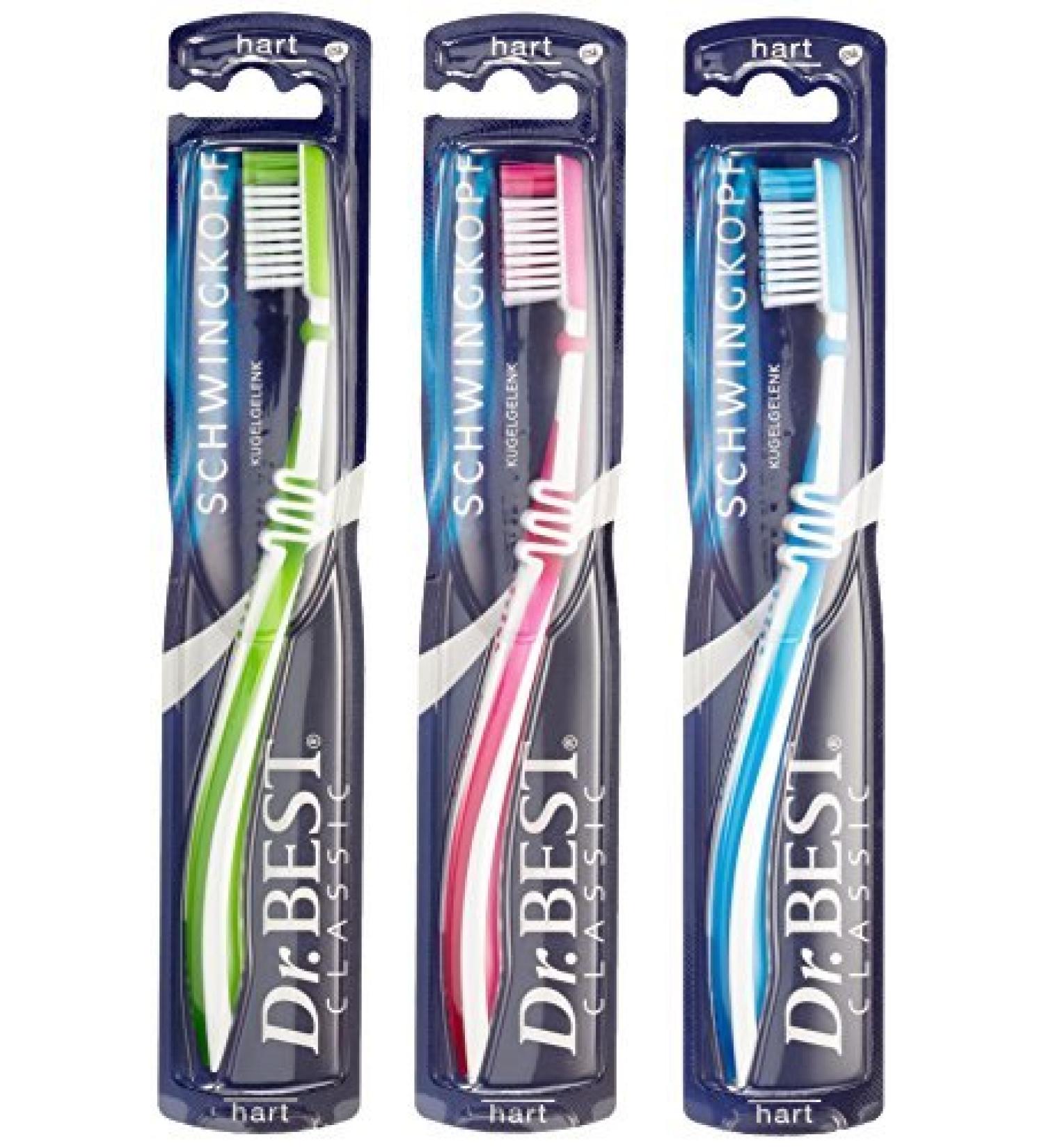 Dr. Best Toothbrush Schwung hard pack of 6 (6 x 1 piece)