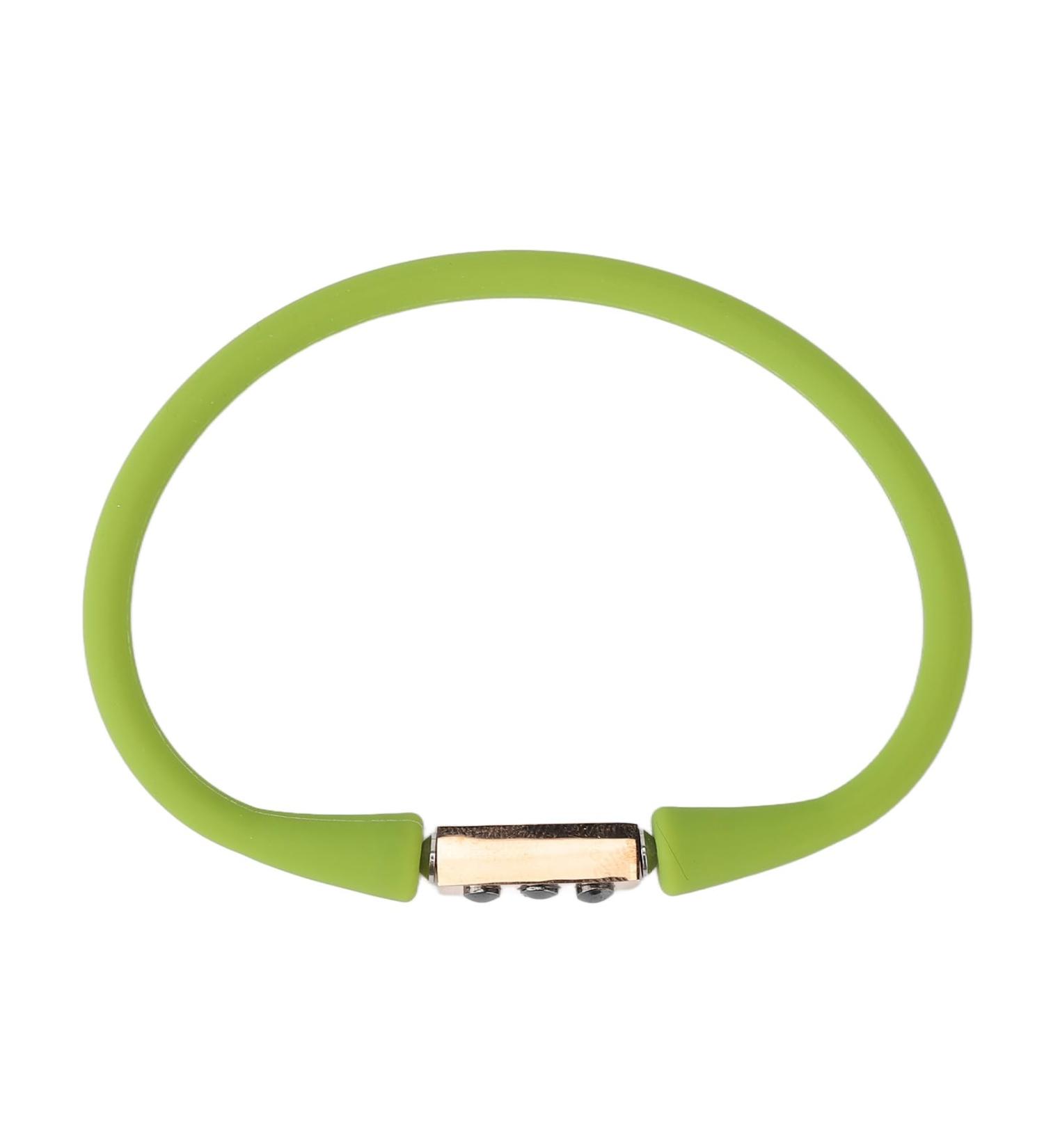 Shop Magnetic Balance Bracelet - Negative Ion Silicone for Men & Women | Adjustable Arthritis Relief Bangle - Ideal for Sports & Fitness (Green) - Buy Online on GoSupps.com