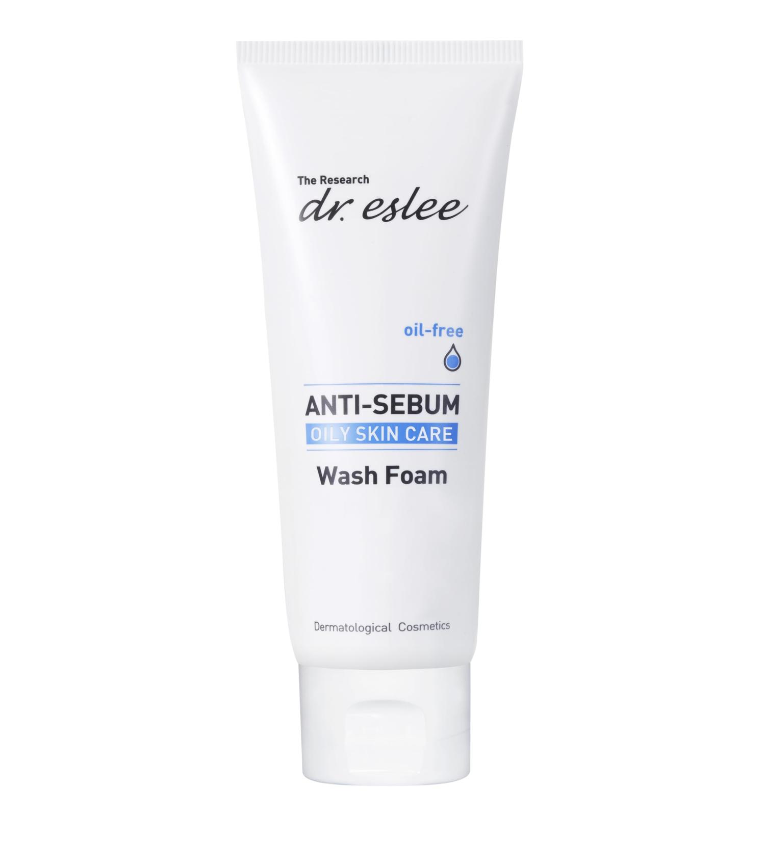 Dr Eslee Anti-Sebum Foaming Facial Cleanser for Oily Skin - 100ml - Non-Irritating Dermatological Face Wash Cleansing Foam - Controls Excess Sebum Soothes Irritation Sulfate-Free Korean Skin Care - Buy Online on GoSupps.com