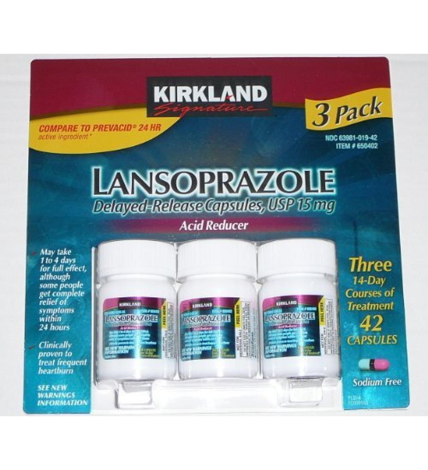 Kirkland Signature Lansoprazole 42 Capsules