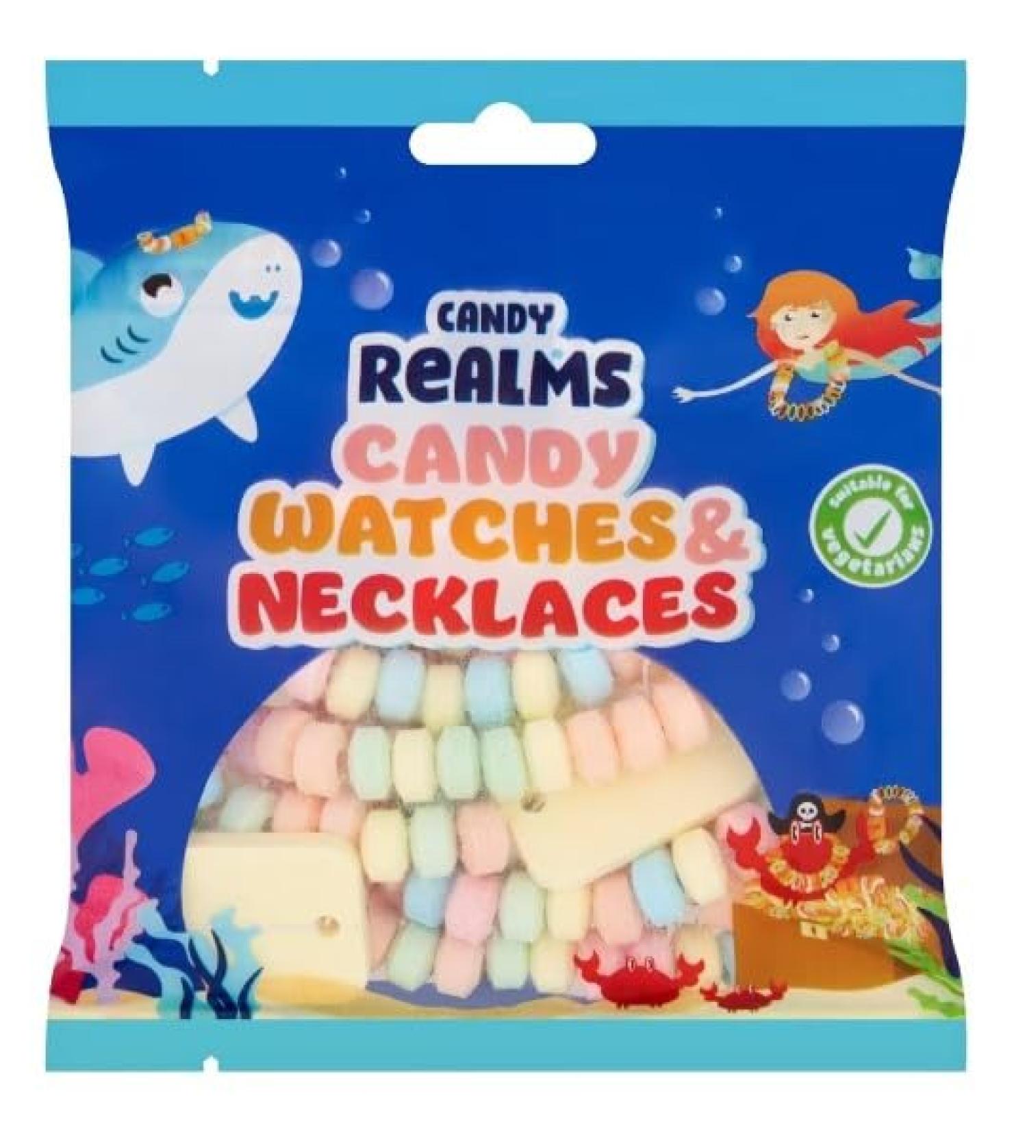 3 x Candy Realms Candy Watches & Necklaces Fruit Flavour Sweets 102g Delicious Tasty And Twisty Treat Gift Hamper For Birthday Christmas Easter Sold By Kidzbuzz - Buy Online on GoSupps.com
